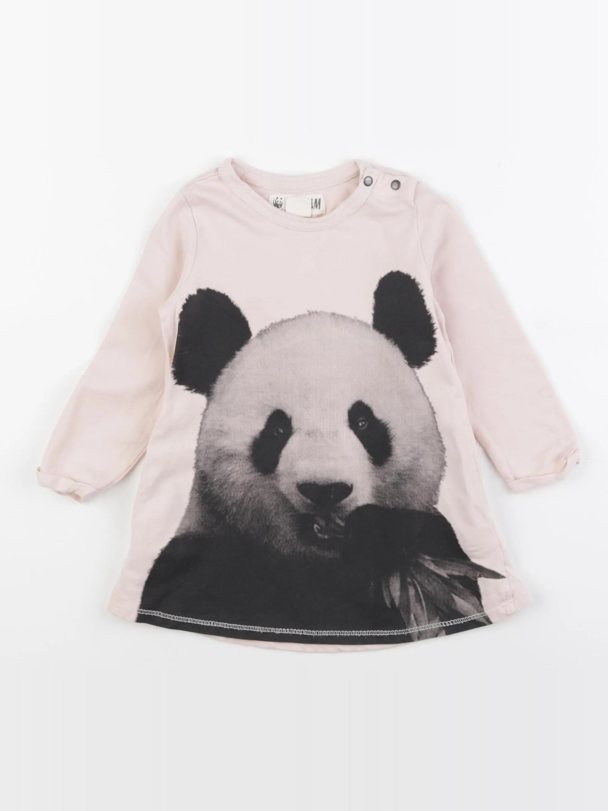 H&M - robe rose - 12/18 mois