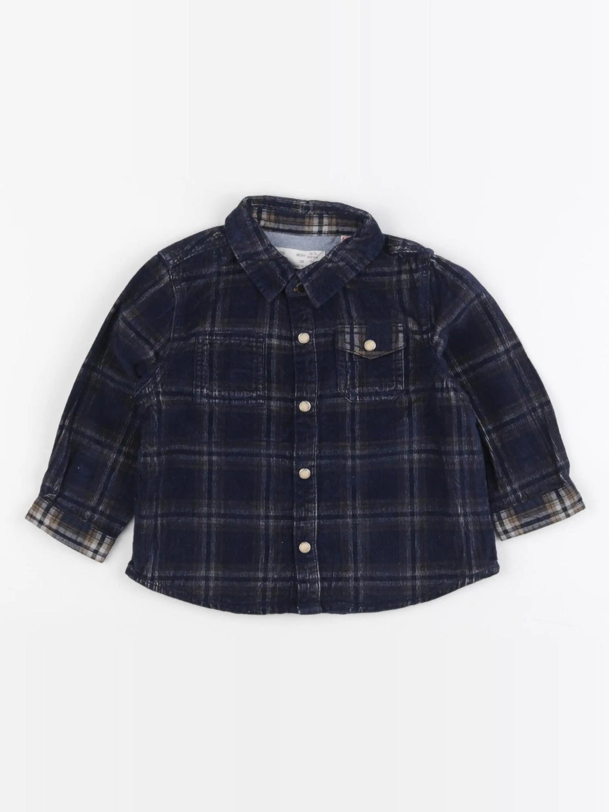 Zara - chemise bleu - 6/9 mois