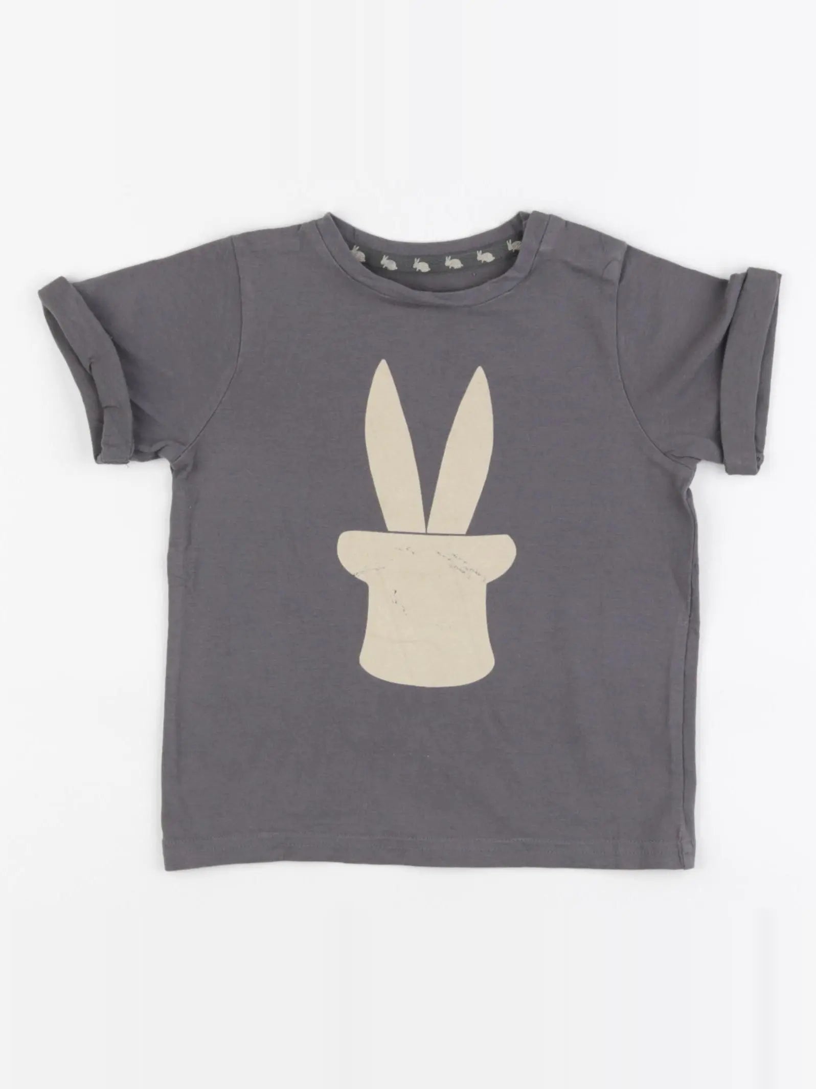 H&M - tee-shirt gris - 9/12 mois
