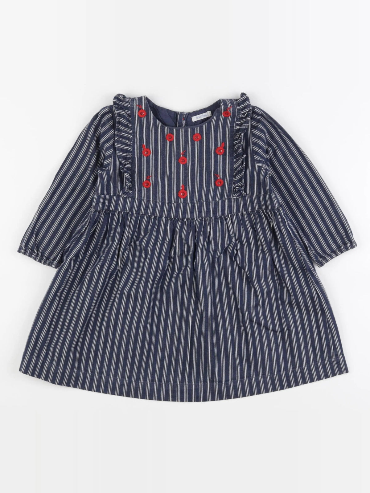 Boutchou - robe bleu, blanc - 24 mois