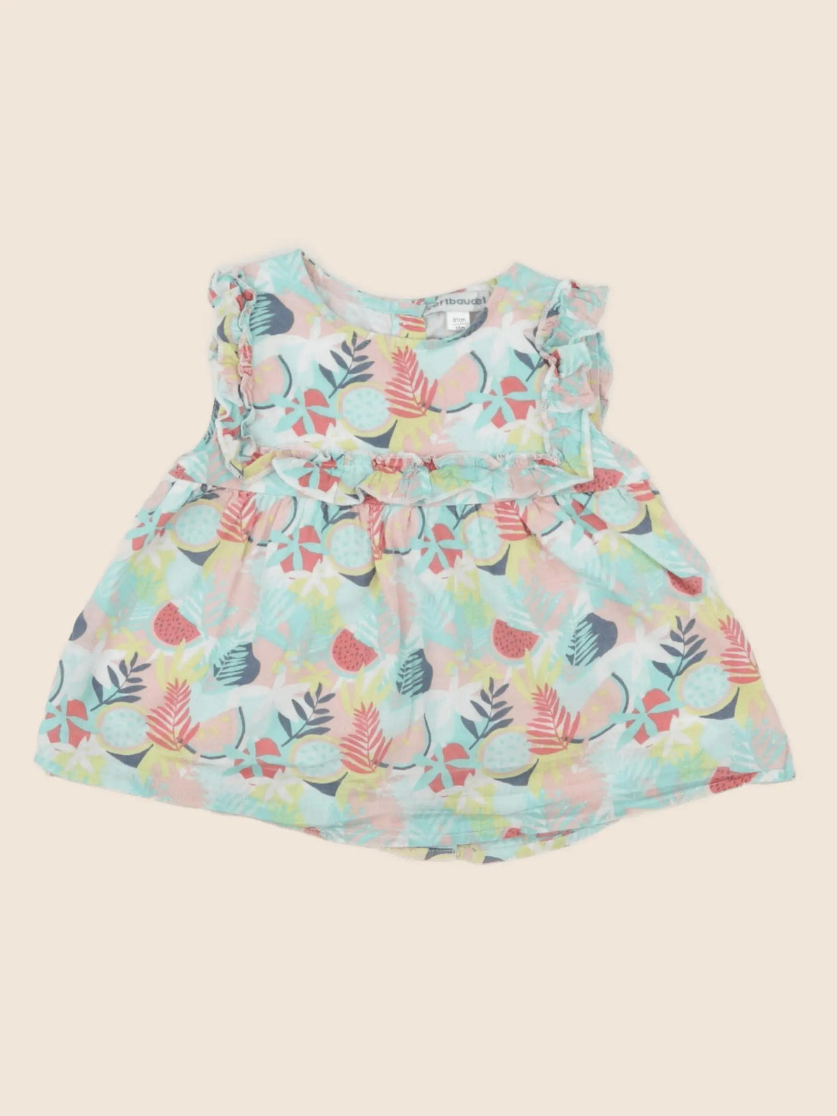 Vertbaudet - blouse multicolore - 18 mois