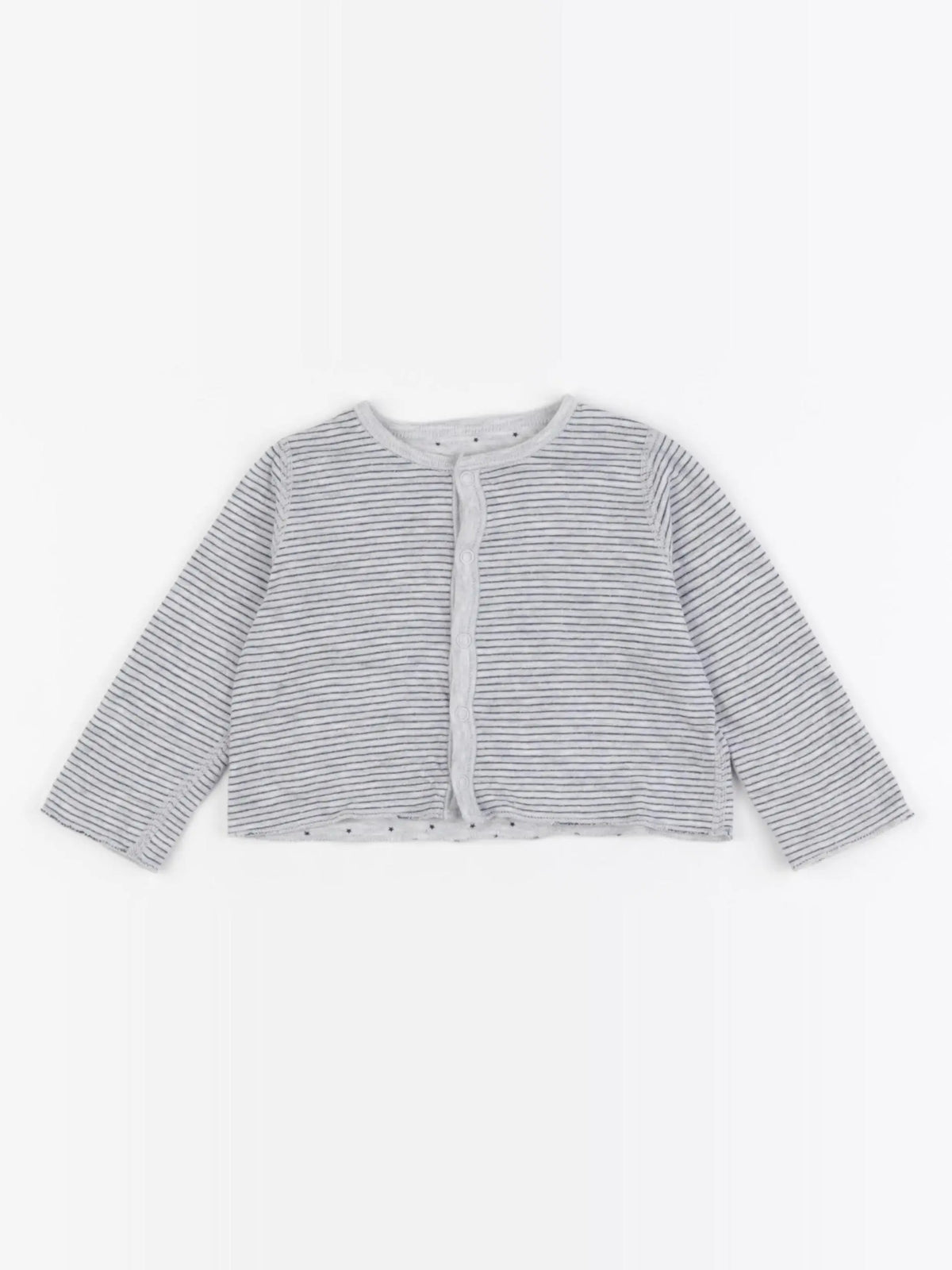 Petit Bateau - tee-shirt gris - 6 mois
