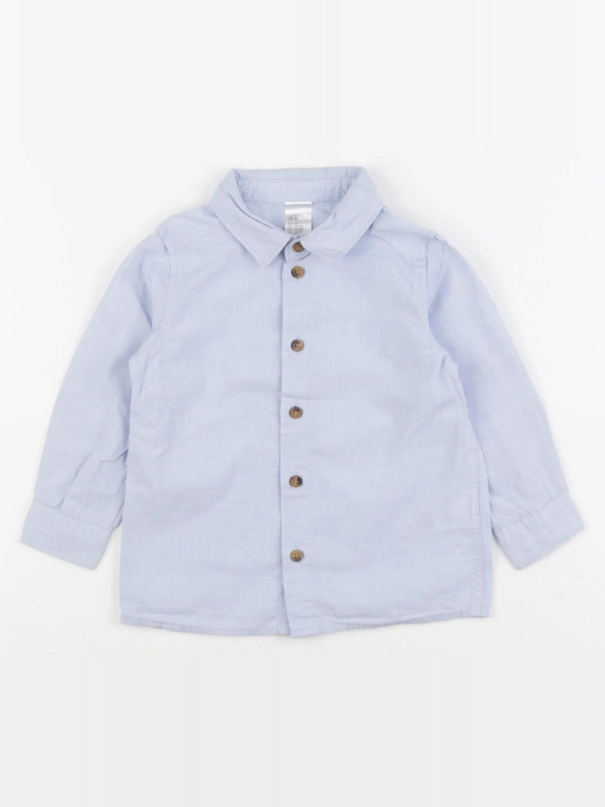 H&M - chemise bleu - 12/18 mois