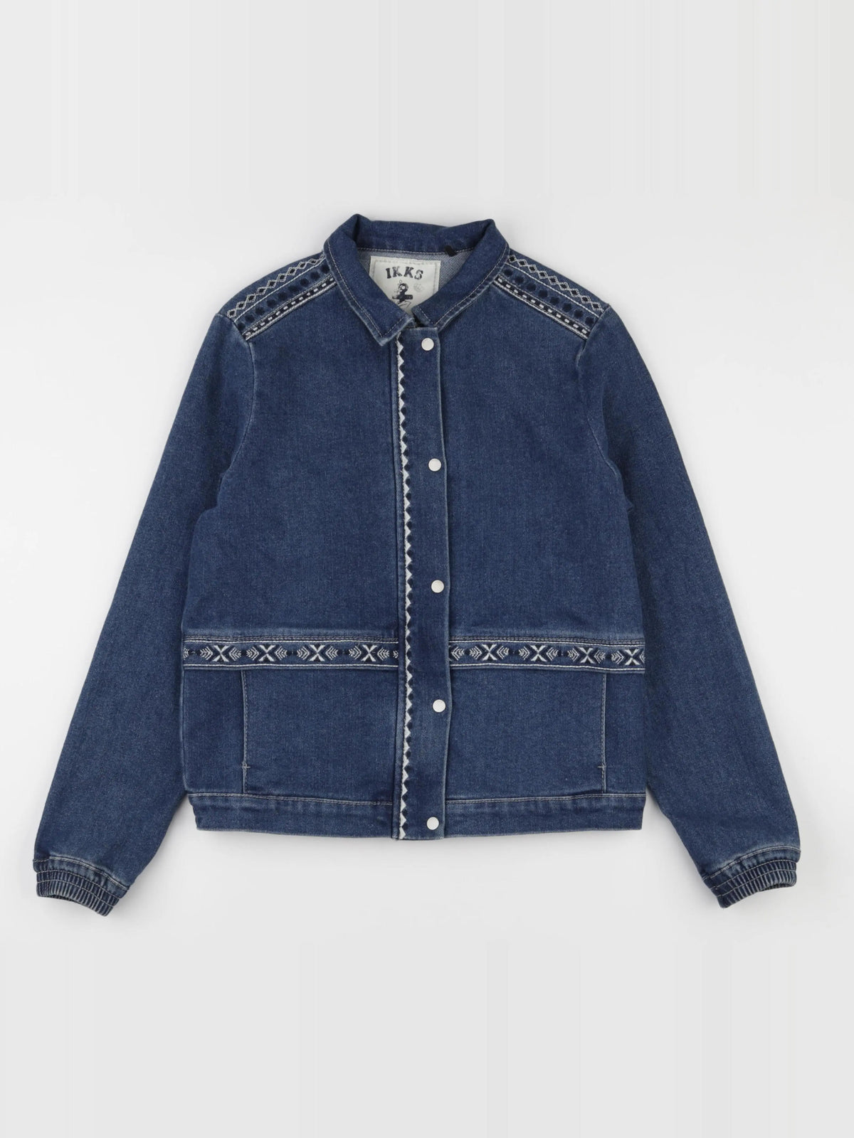 IKKS - veste imprimé au dos bleu - 12 ans
