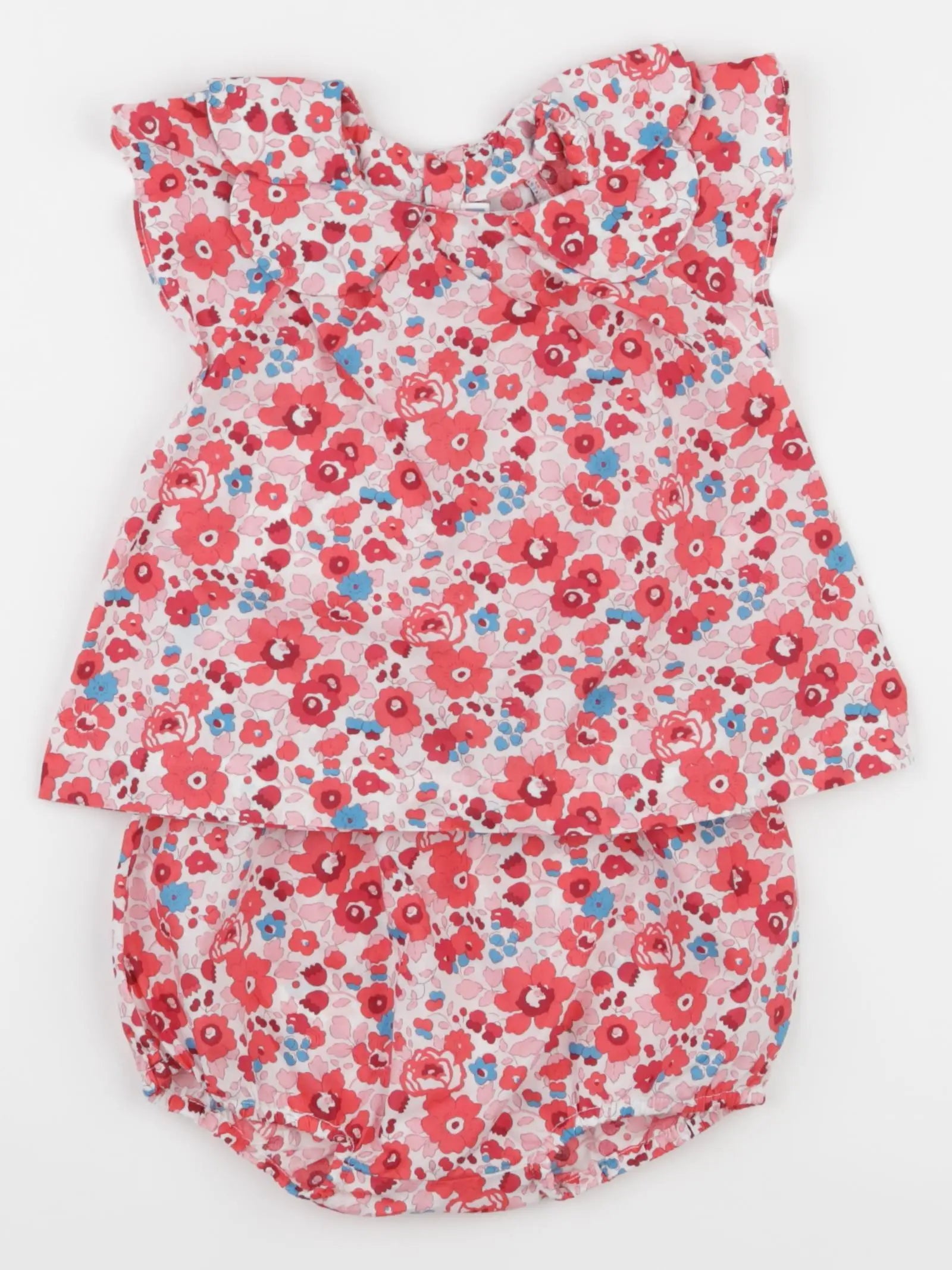 Jacadi - ensemble rouge, rose - 18 mois