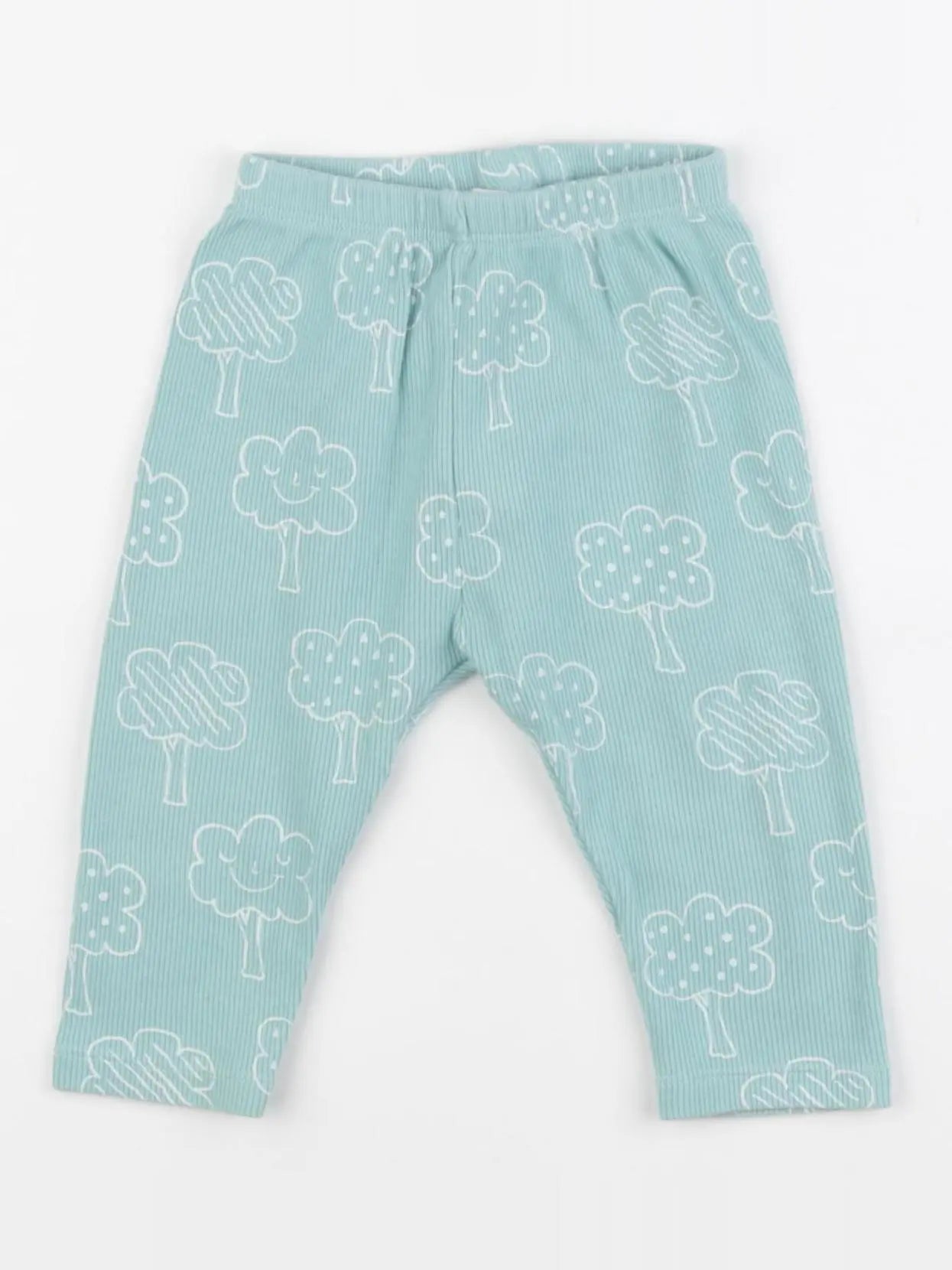 Zara - legging bleu - 6/9 mois