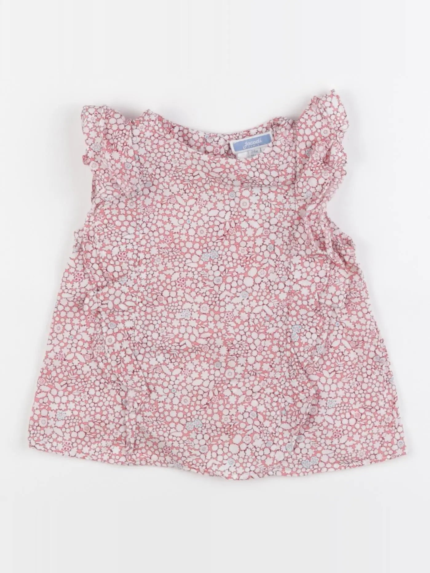 Jacadi - blouse blanc, rose - 24 mois