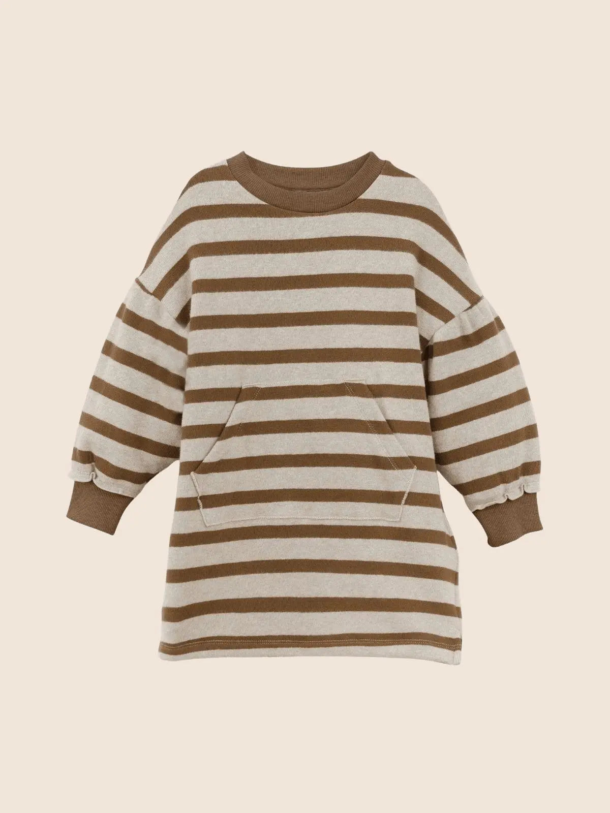 Robe marron, beige