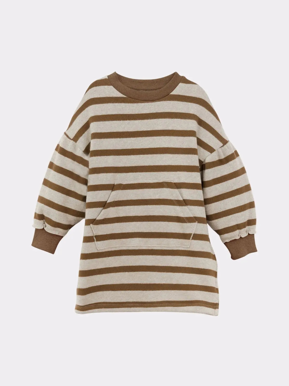 Robe marron, beige