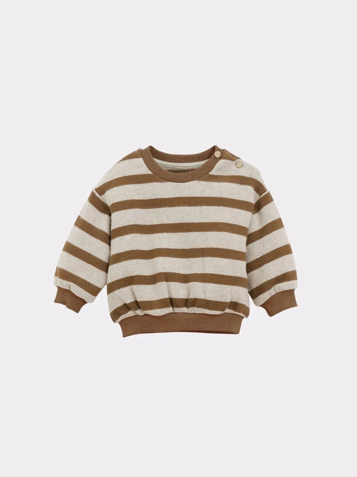 Sweat marron, beige