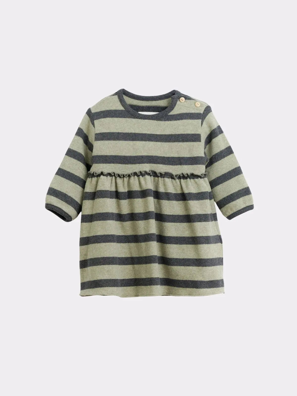 Robe gris, vert