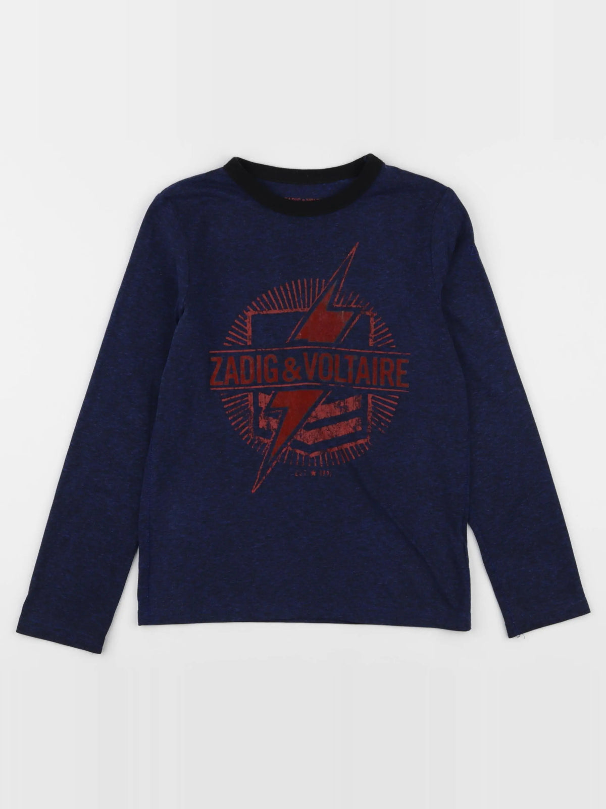 Zadig & Voltaire - tee-shirt bleu - 8 ans