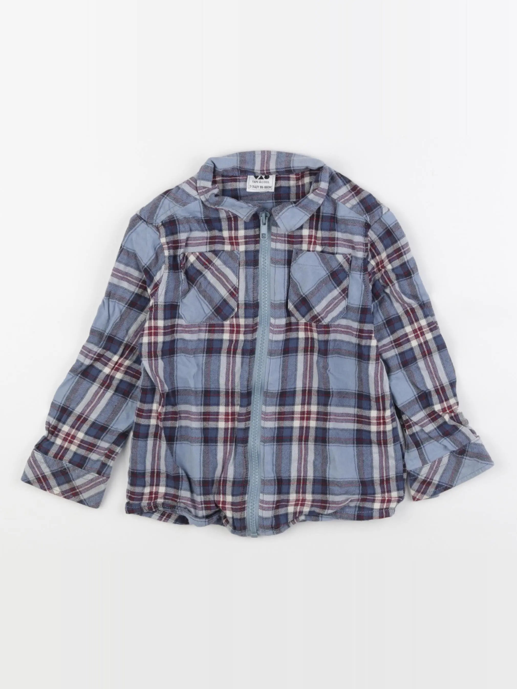 Tape à l'oeil - chemise bleu - 2/3 ans