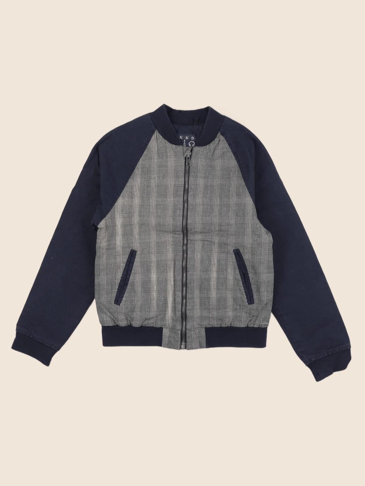 IKKS - veste imprimé au dos bleu, gris - 10 ans