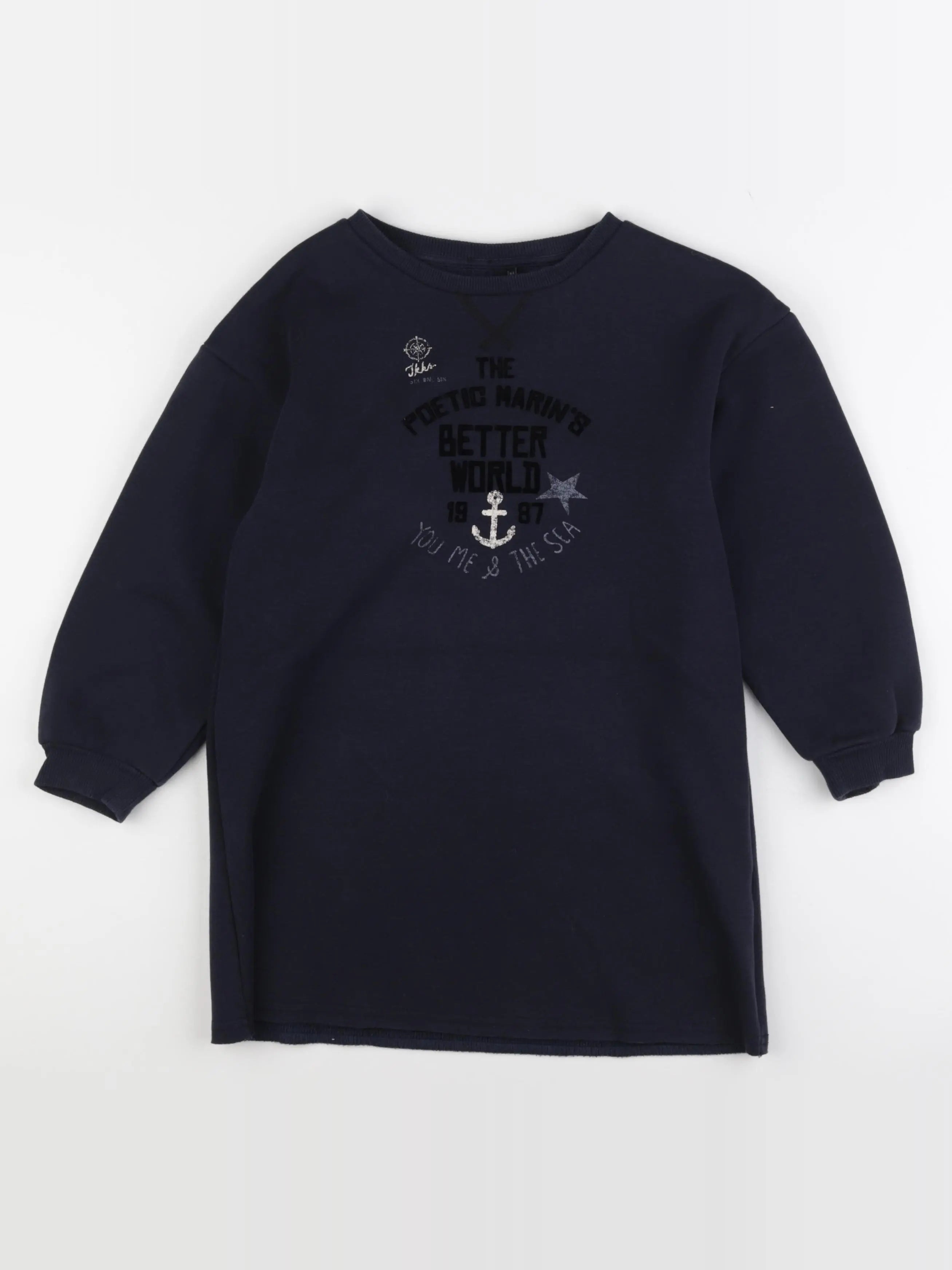IKKS - robe bleu - 8 ans