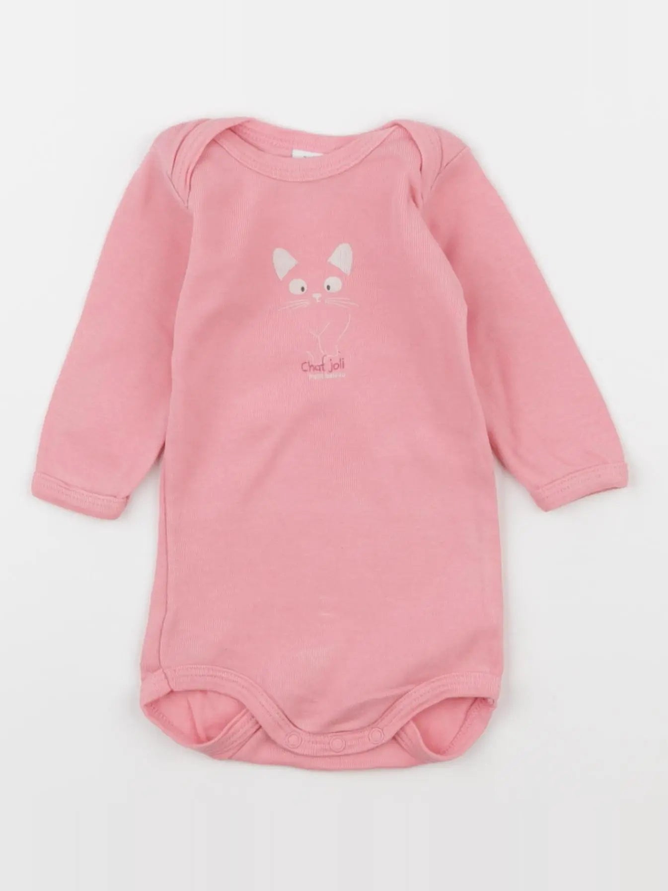 Petit Bateau - body rose - 3 mois