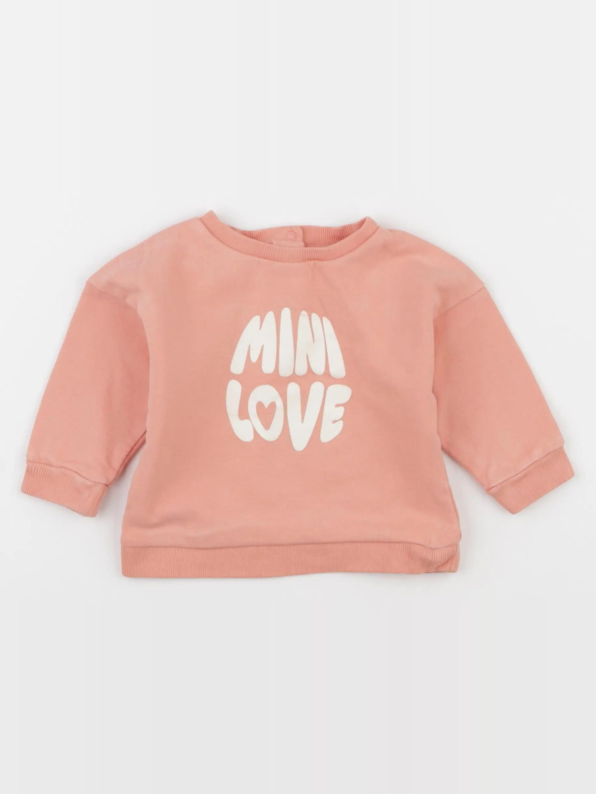 Vertbaudet - sweat orange - 9 mois