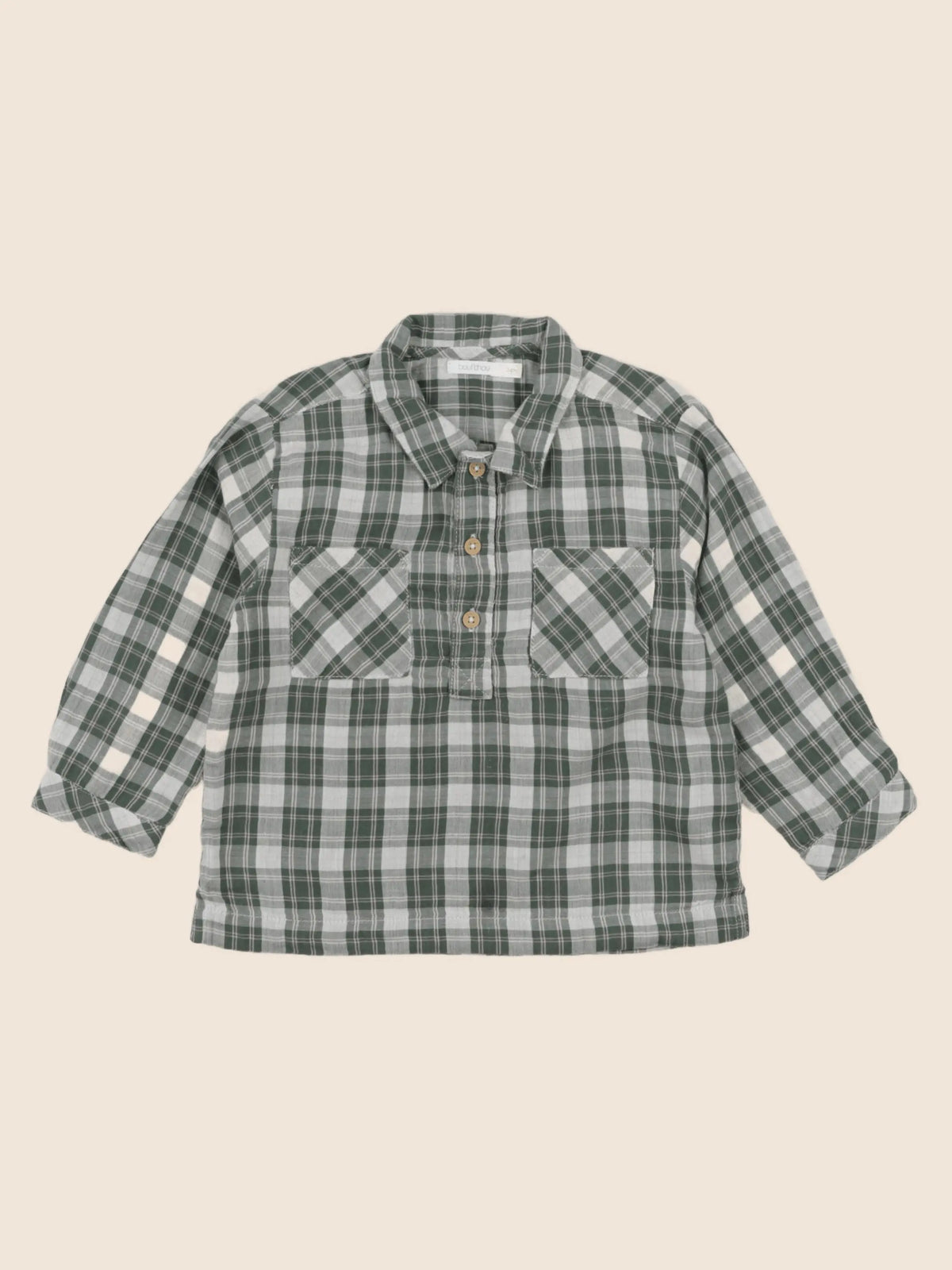 Boutchou - chemise vert - 24 mois