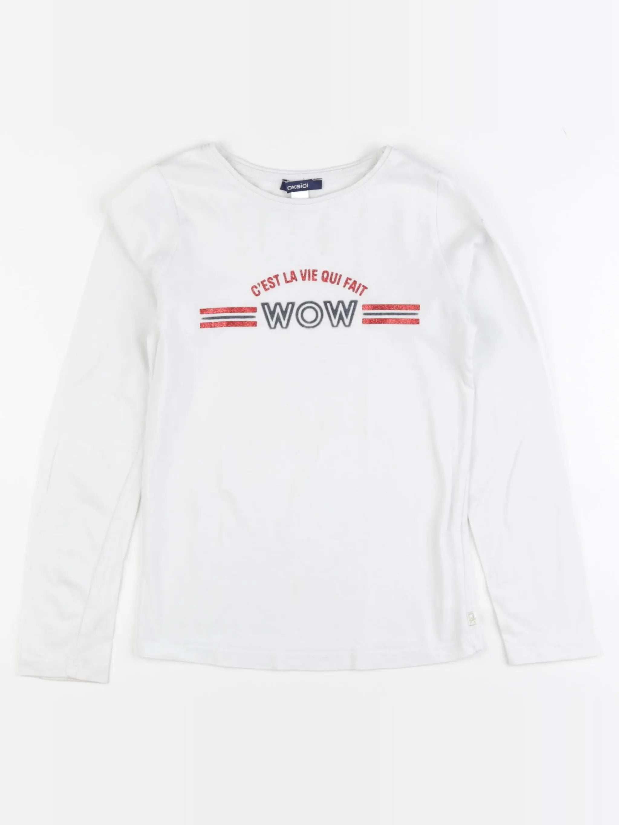 Okaidi - tee-shirt blanc - 8 ans