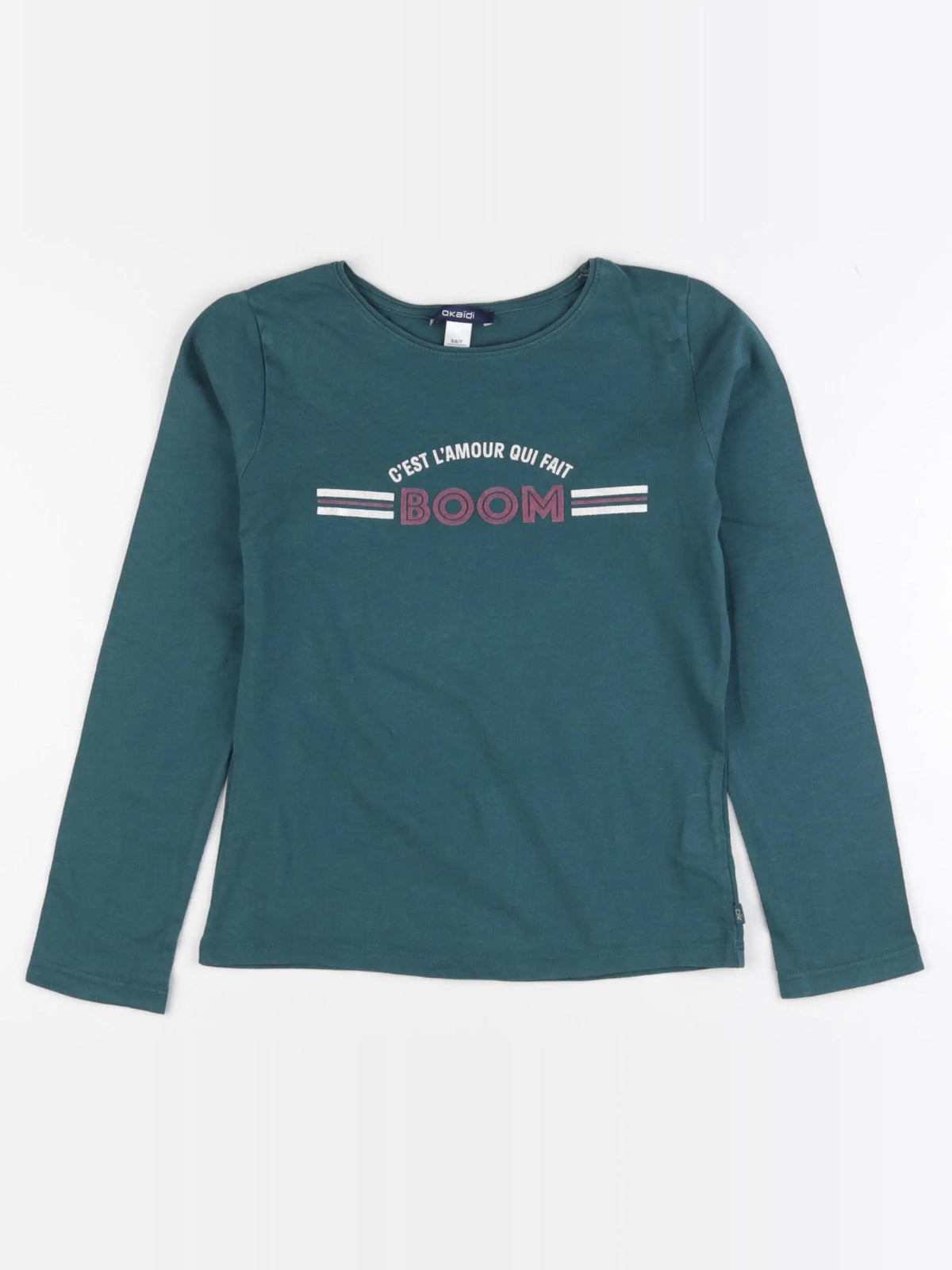 Okaidi - tee-shirt vert - 8 ans