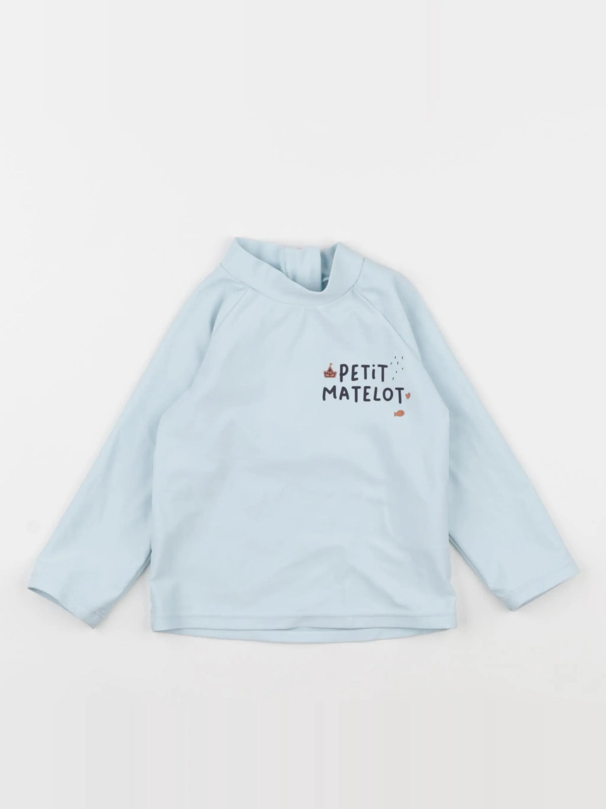 Vertbaudet - tee-shirt de bain bleu - 18 mois