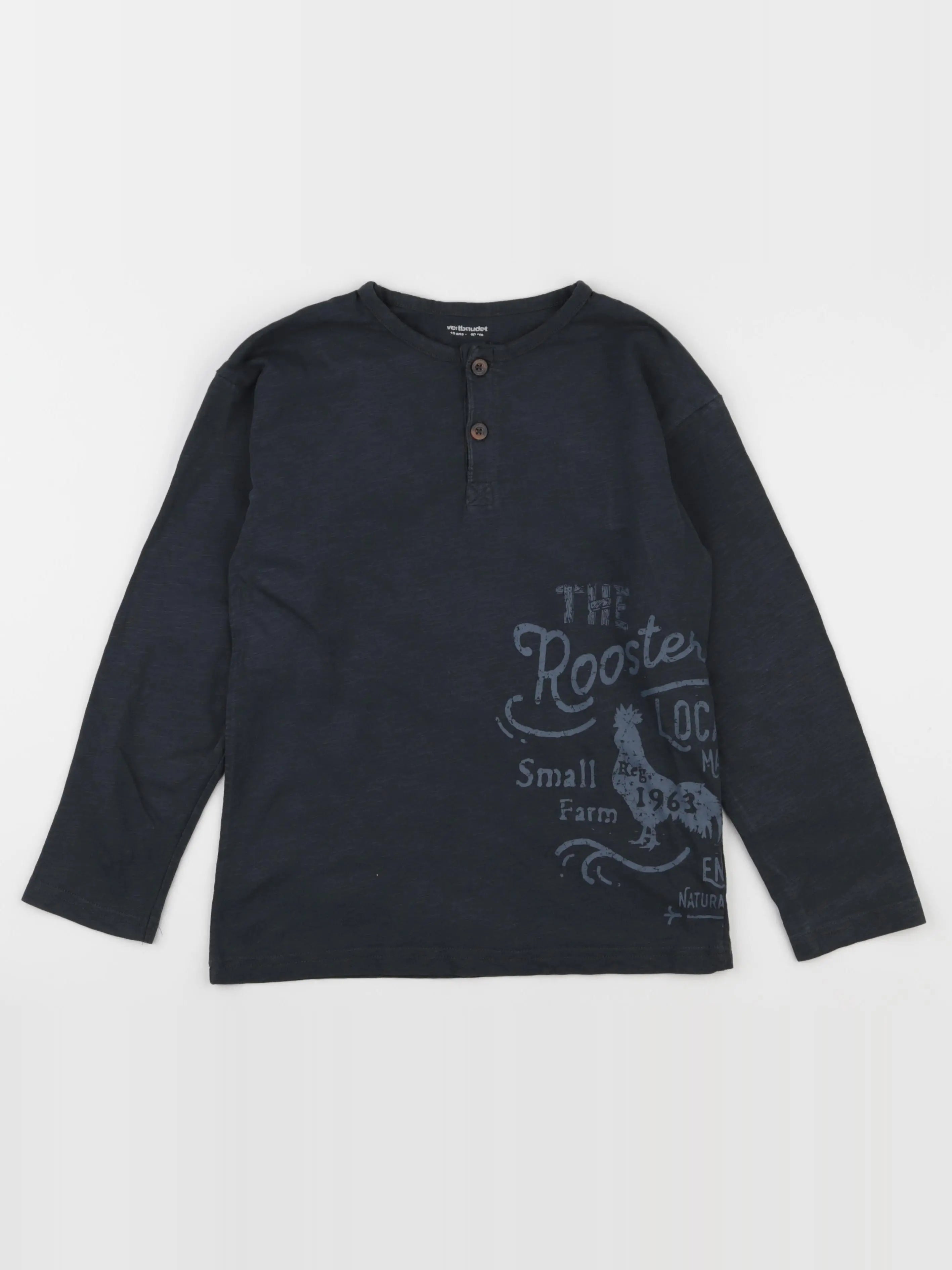 Vertbaudet - tee-shirt bleu - 10 ans