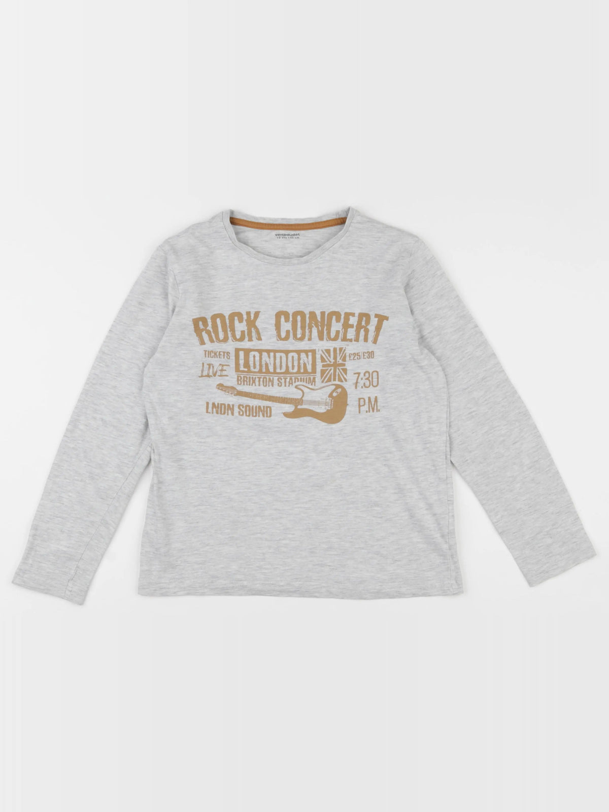 Vertbaudet - tee-shirt gris - 10 ans