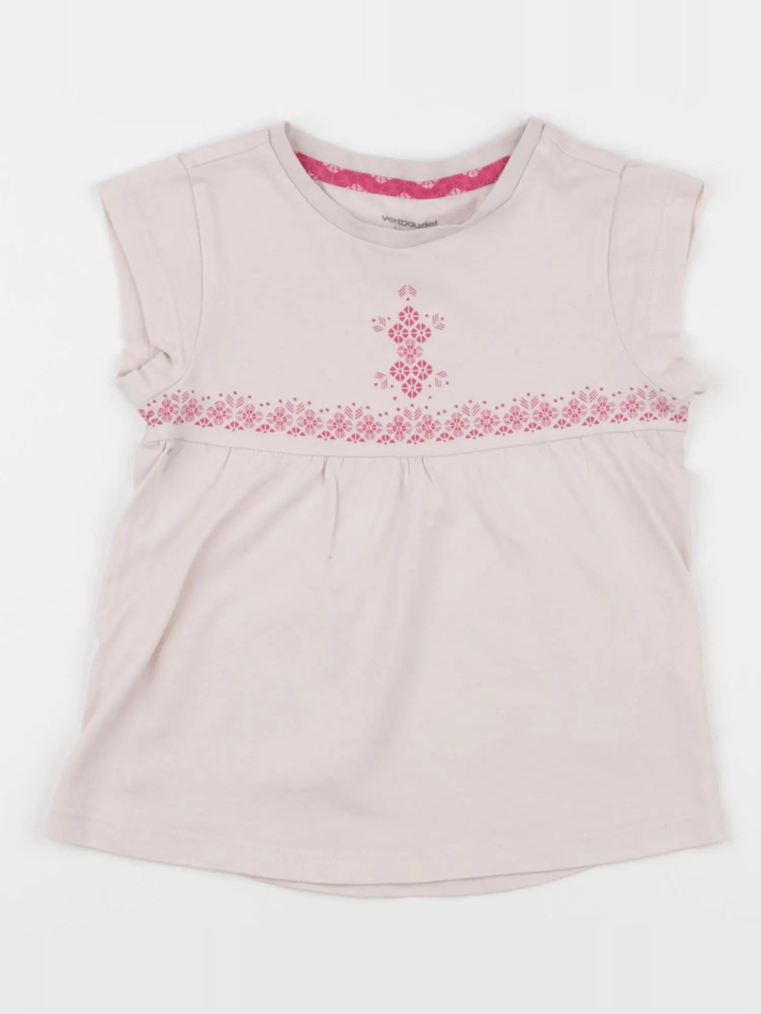 Vertbaudet - tee-shirt rose - 3 ans