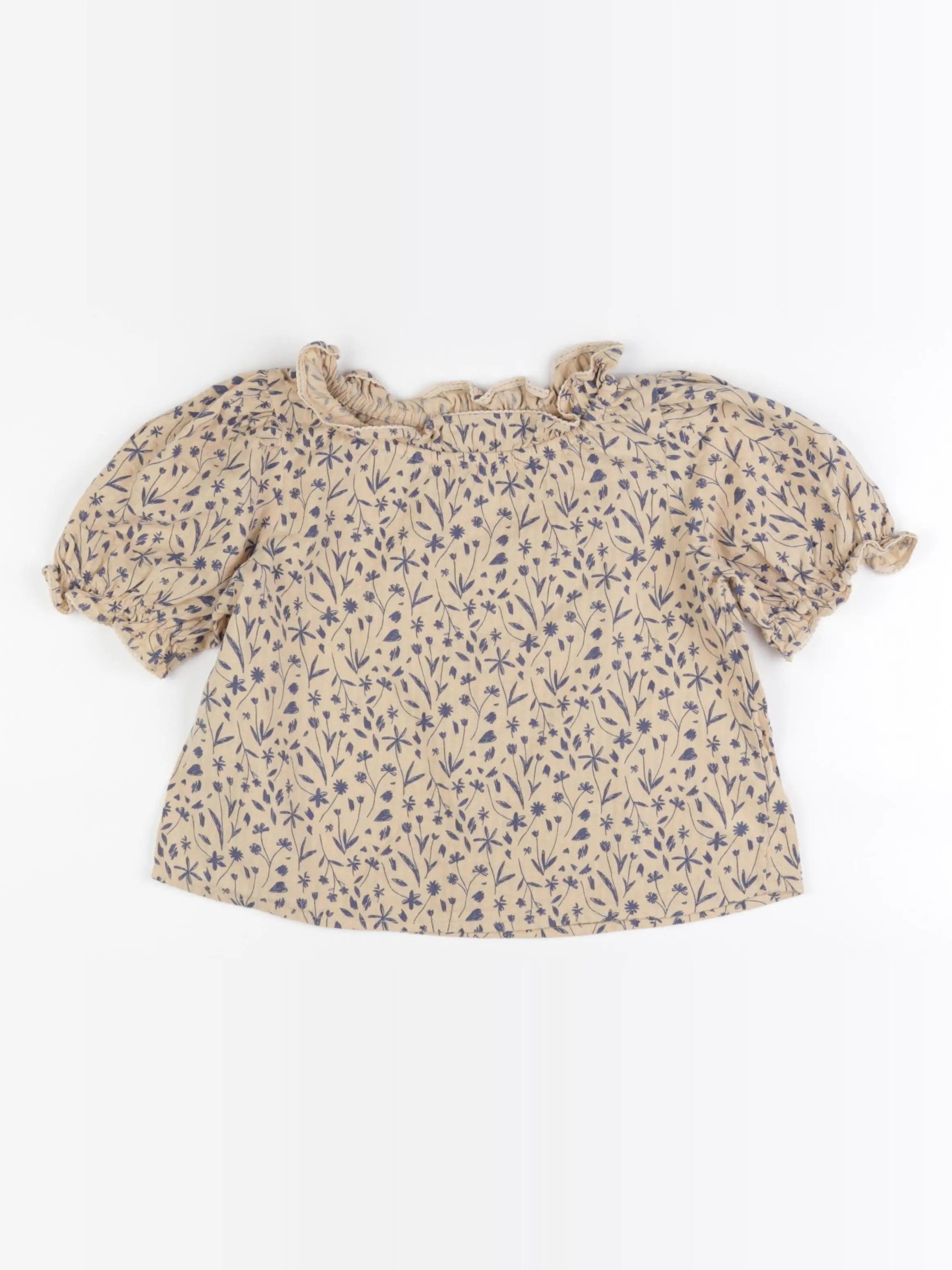 Monoprix - blouse beige - 5 ans