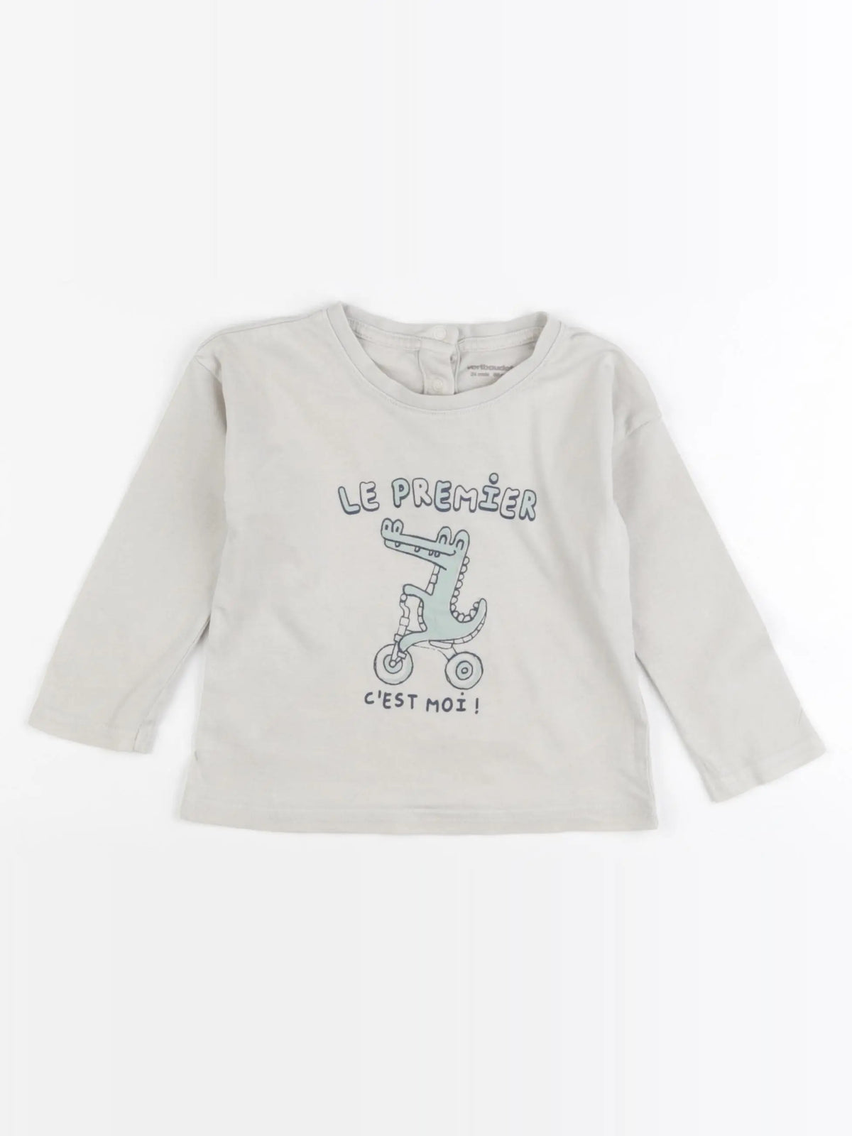 Vertbaudet - tee-shirt gris - 24 mois