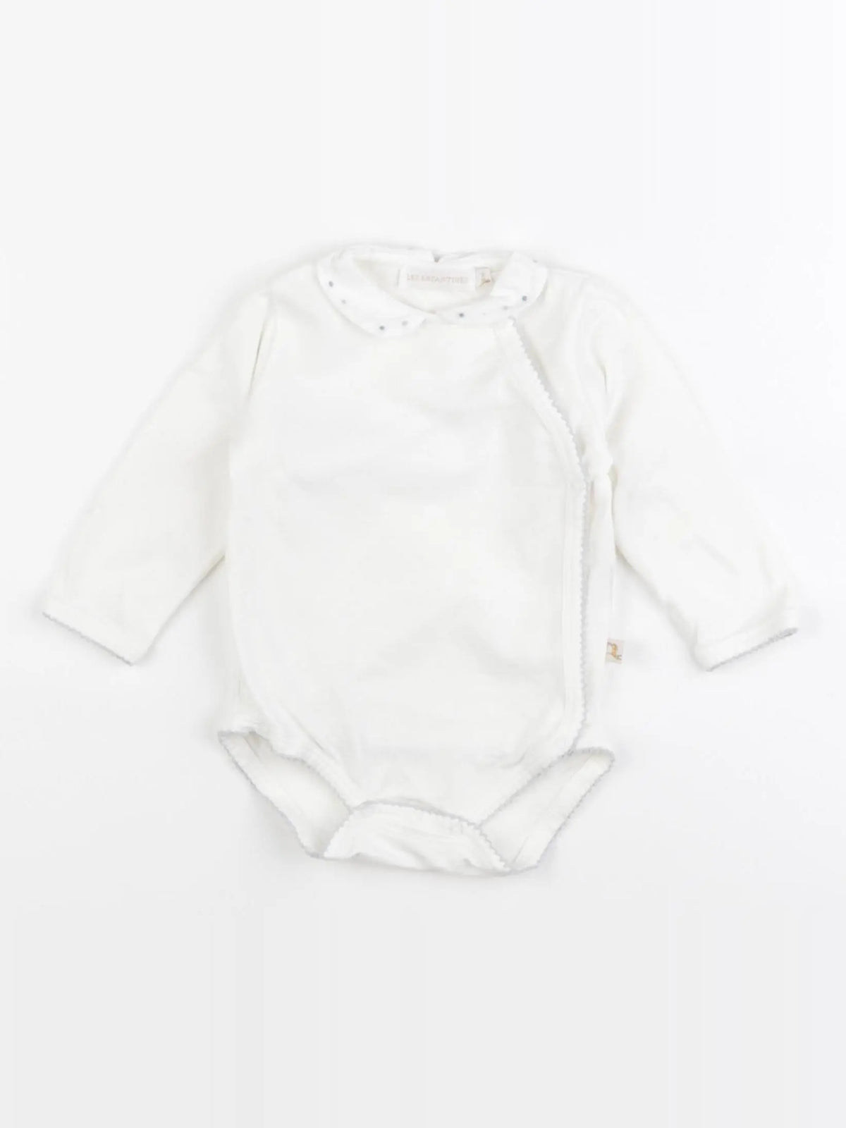 Les Enfantines - body à col beige - 6 mois