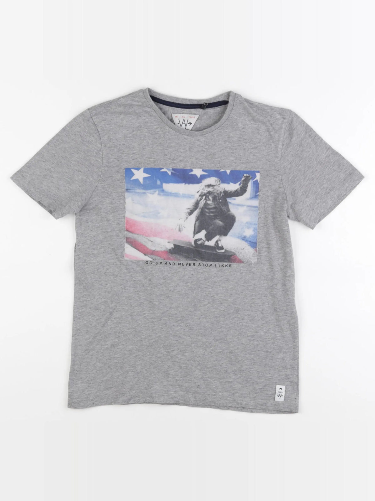 IKKS - tee-shirt gris - 12 ans