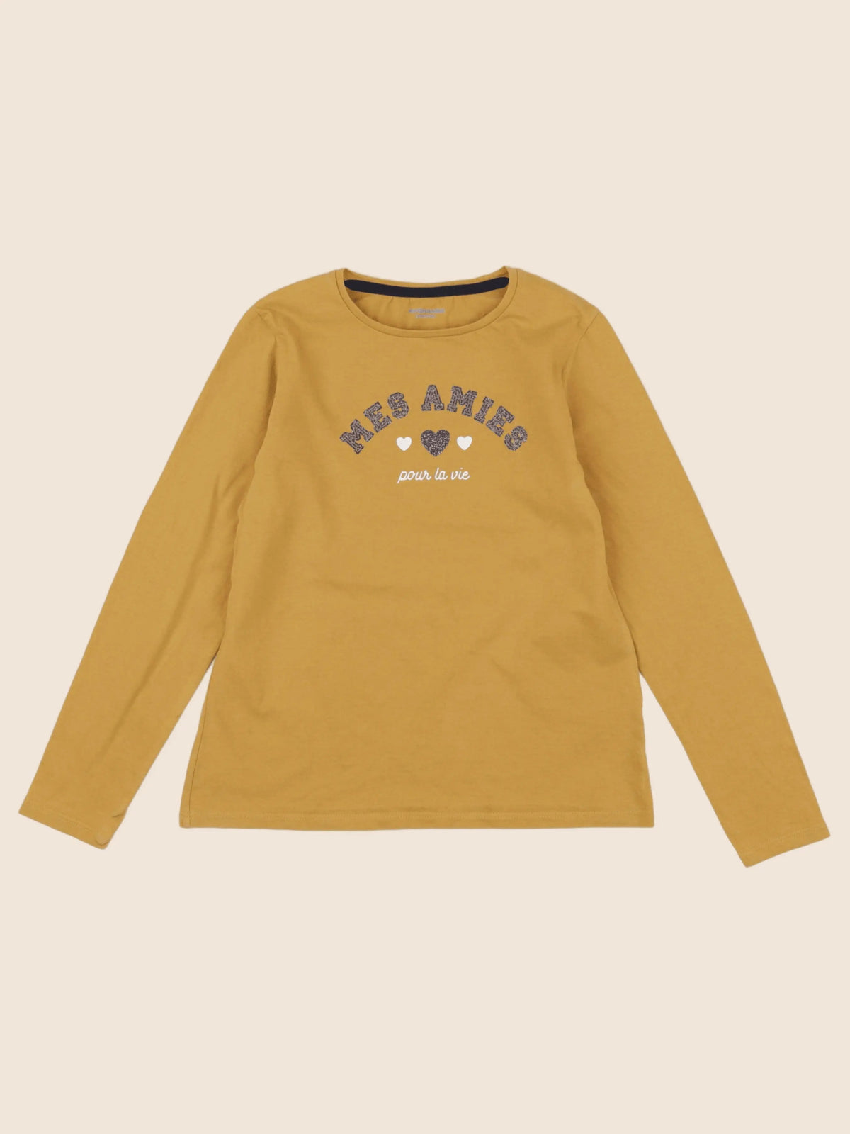 Vertbaudet - tee-shirt jaune - 8 ans