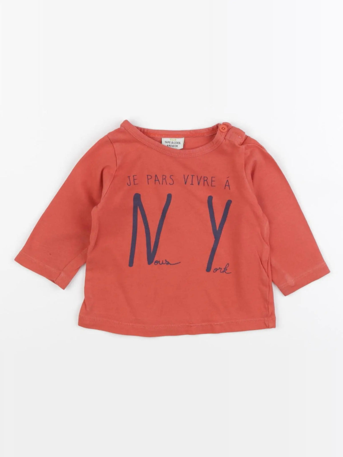 Tape à l'oeil - tee-shirt rouge - 6 mois