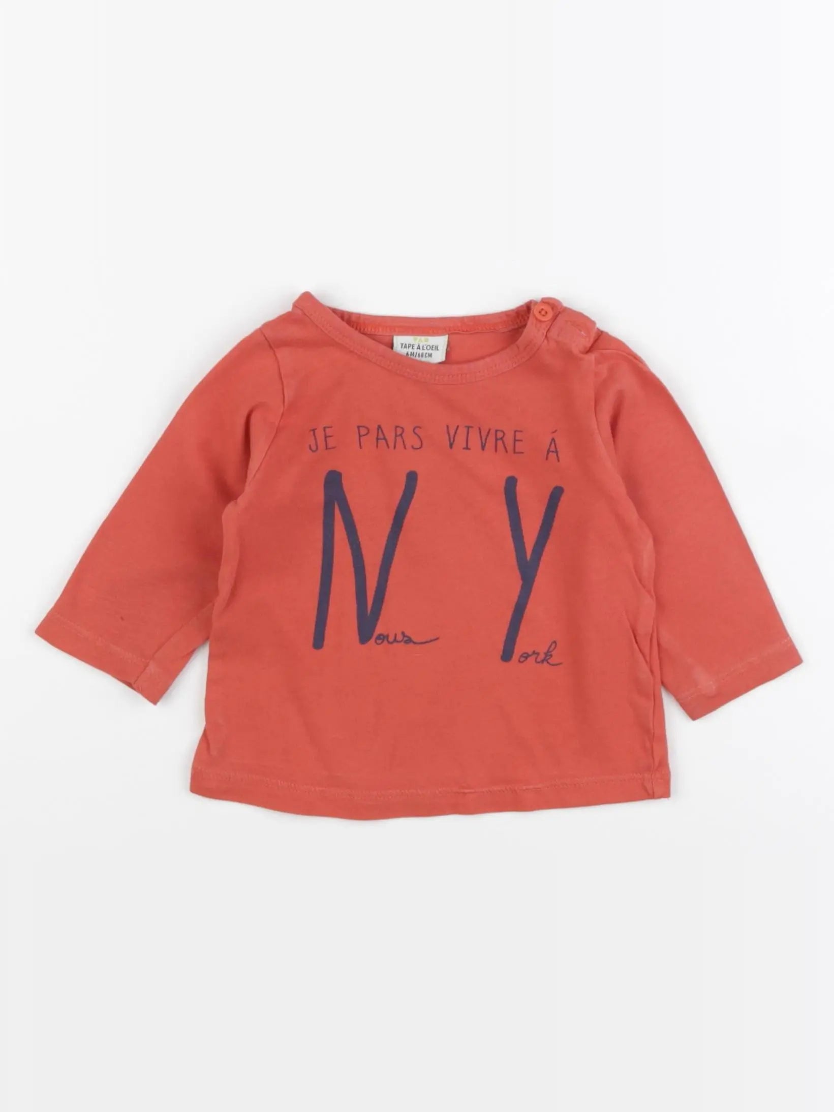 Tape à l'oeil - tee-shirt rouge - 6 mois