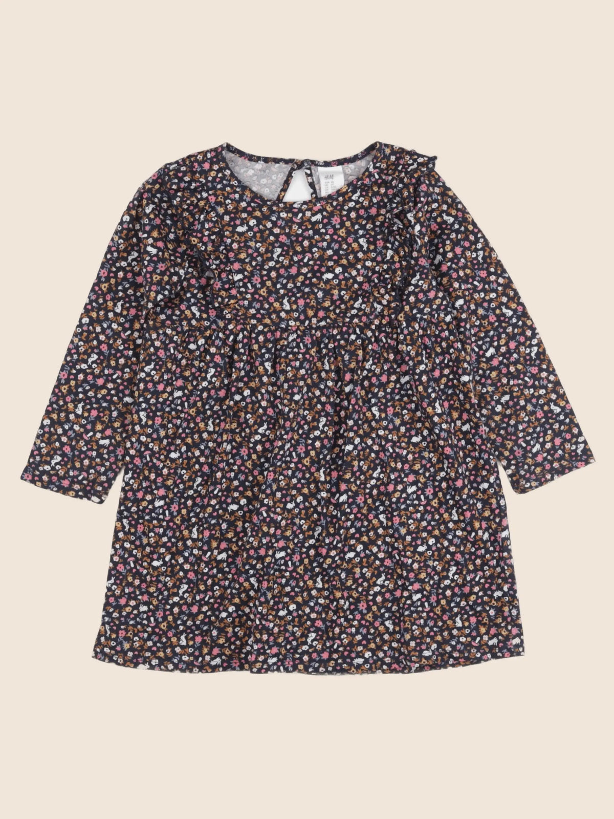 H&M - robe bleu - 2/3 ans