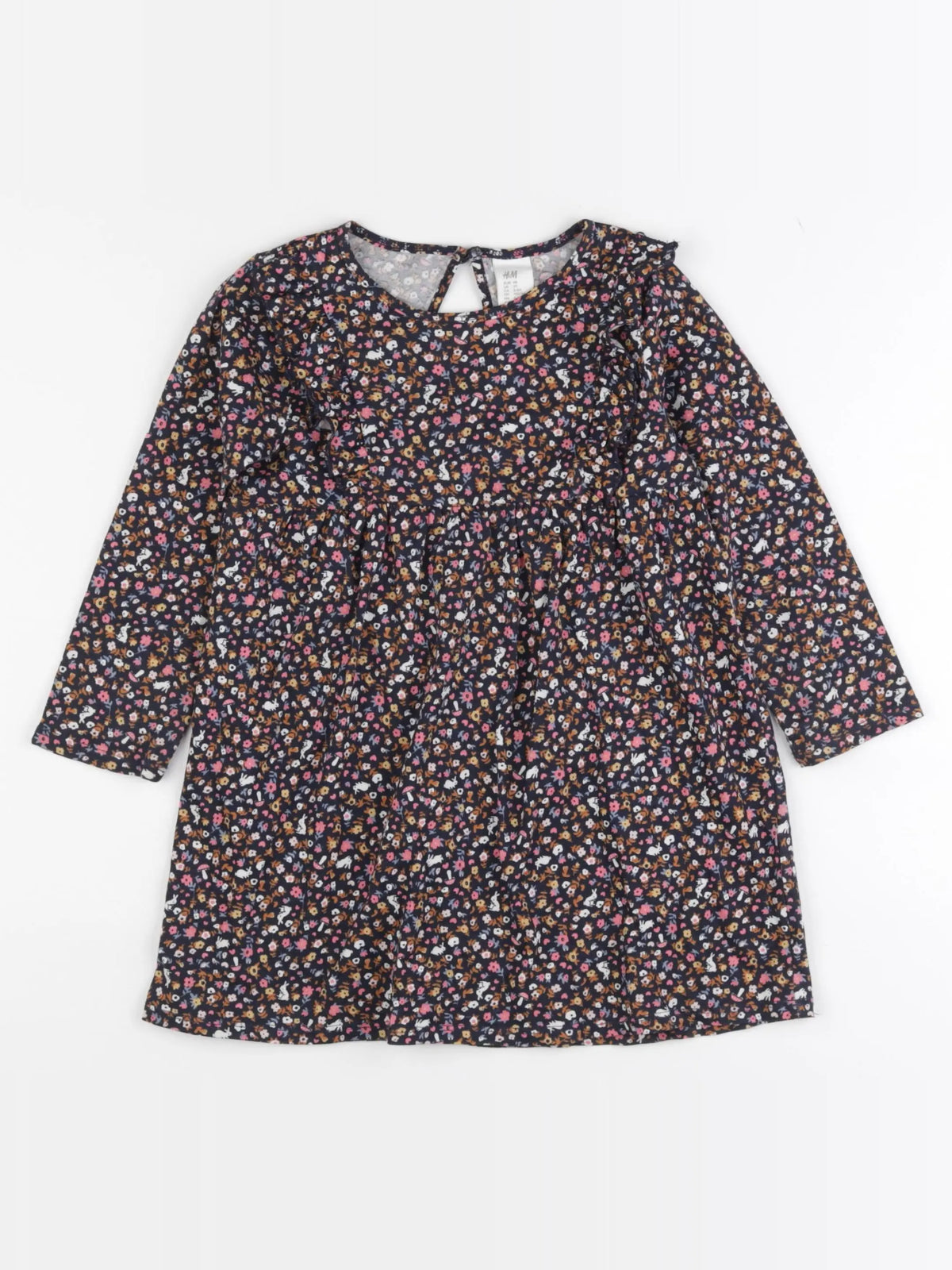 H&M - robe bleu - 2/3 ans