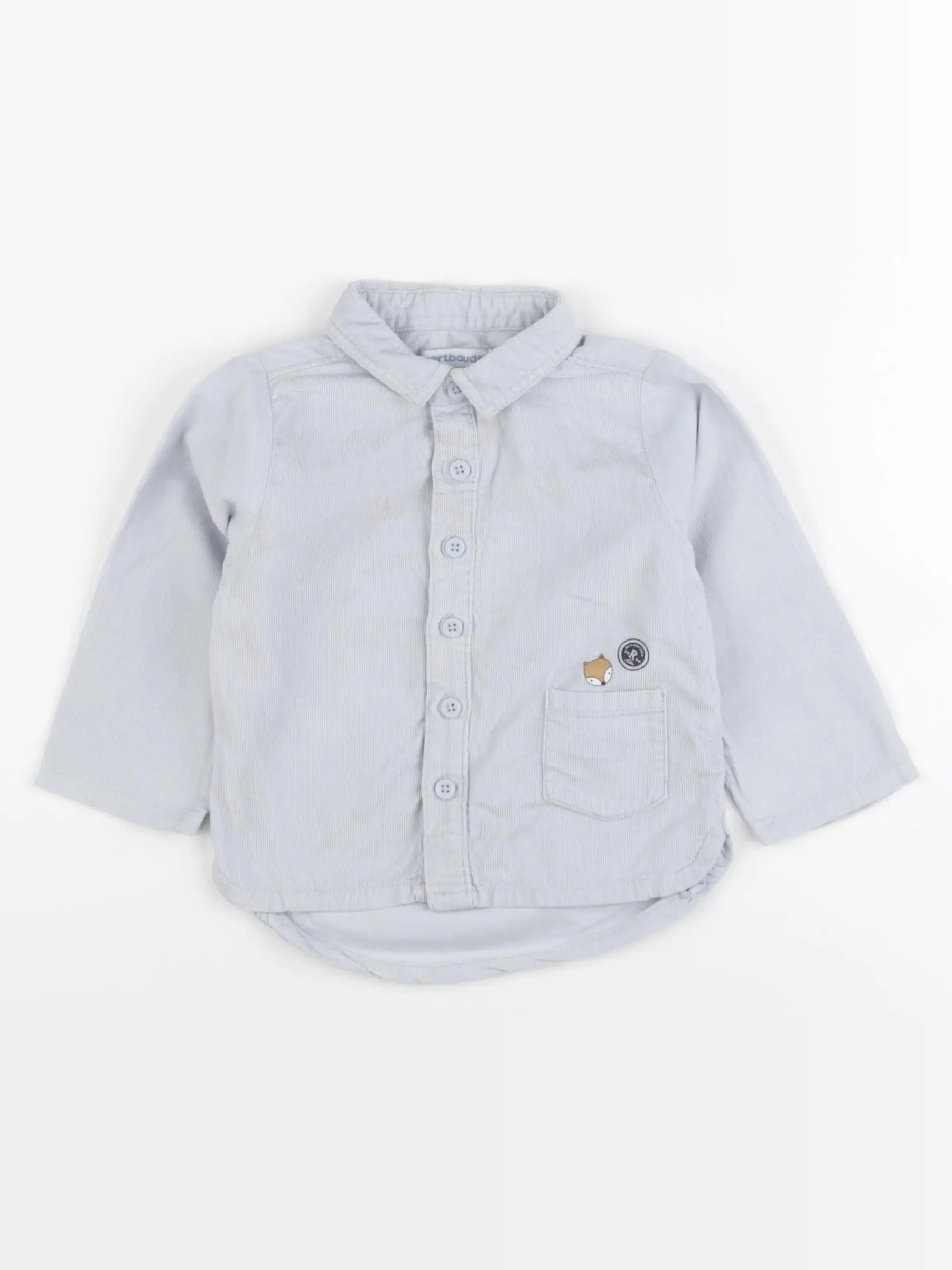 Vertbaudet - chemise bleu - 18 mois
