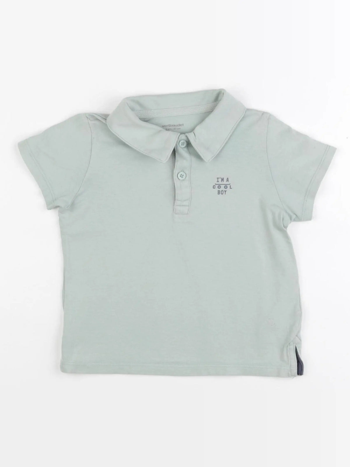 Vertbaudet - polo vert - 3 ans