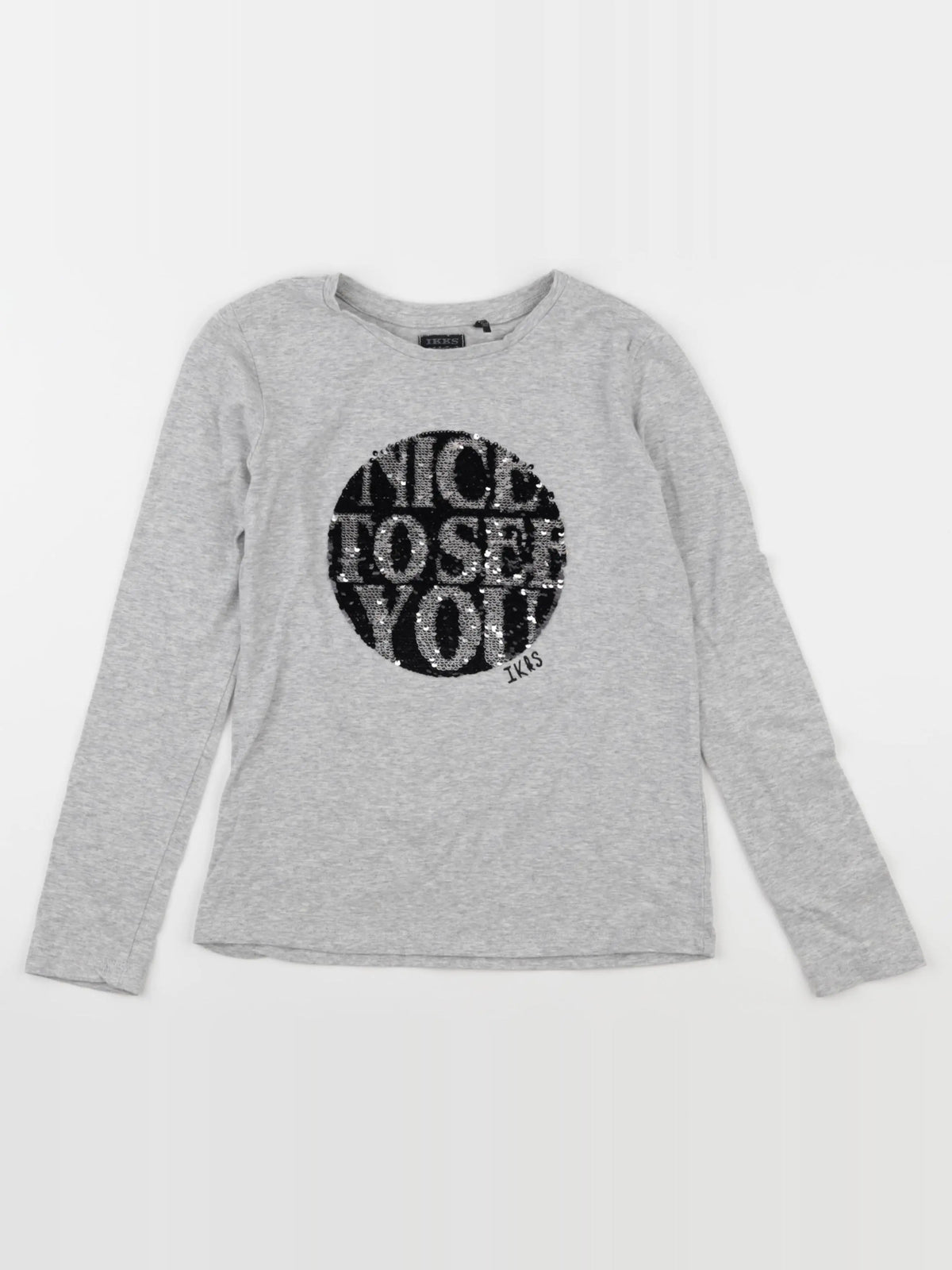 IKKS - tee-shirt gris - 10 ans