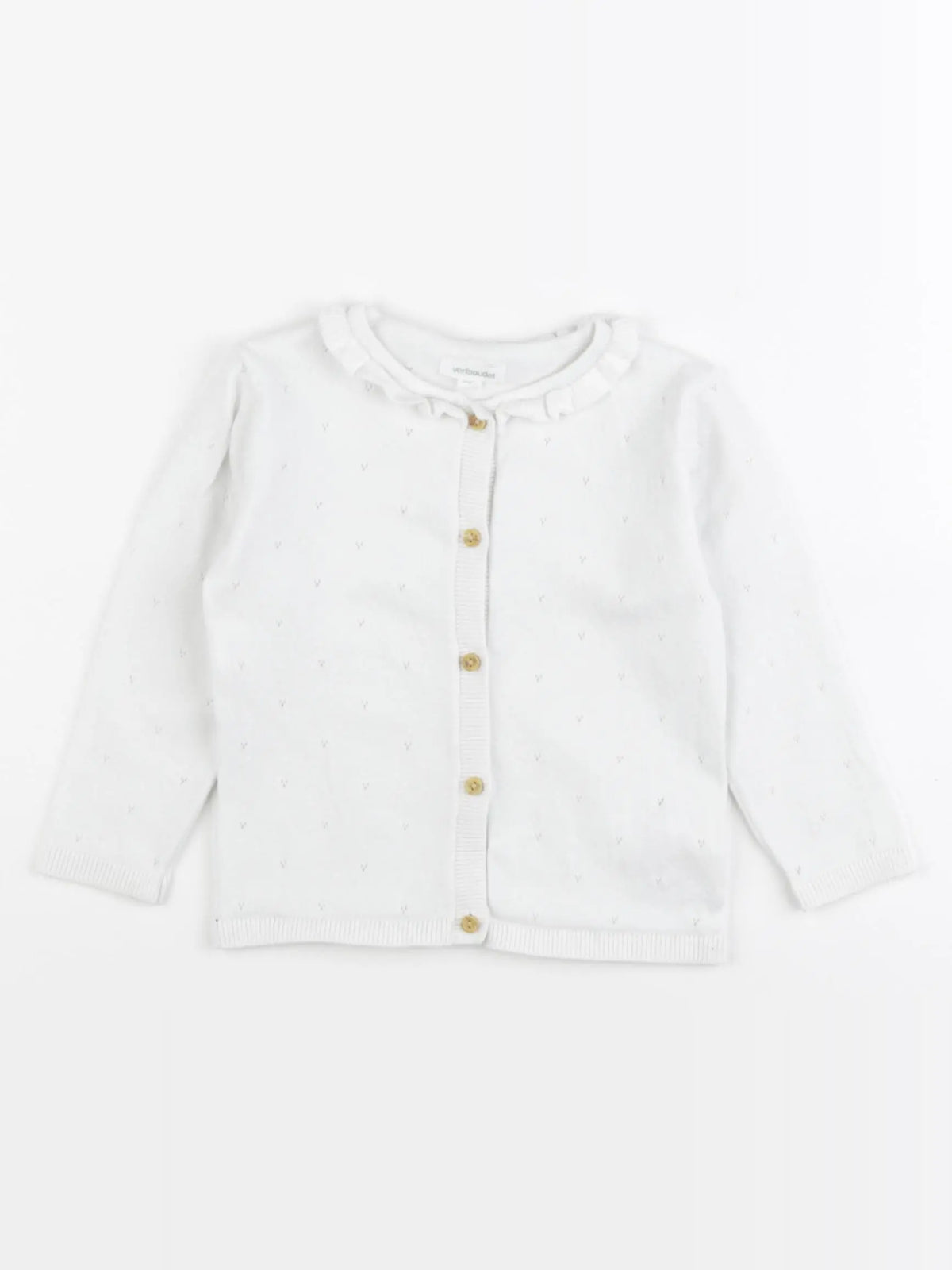 Vertbaudet - gilet blanc - 18 mois