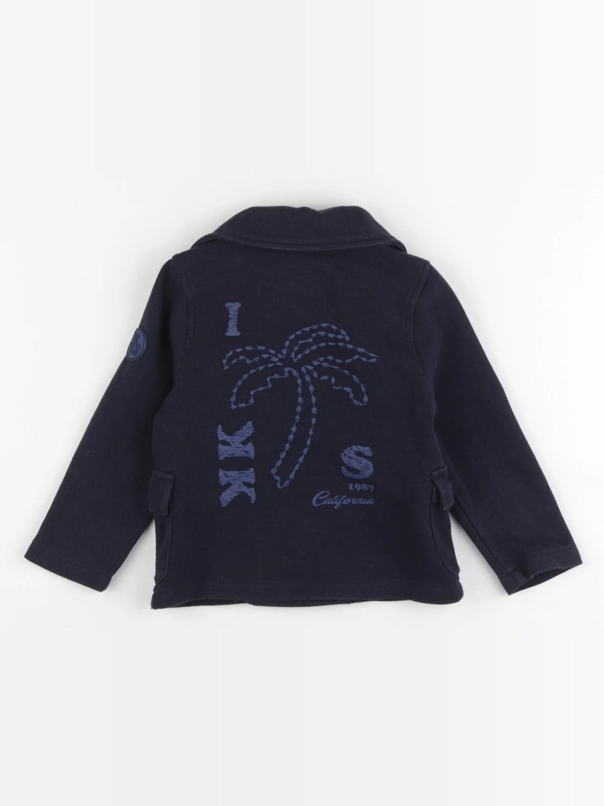 IKKS - veste imprimé au dos bleu - 2 ans