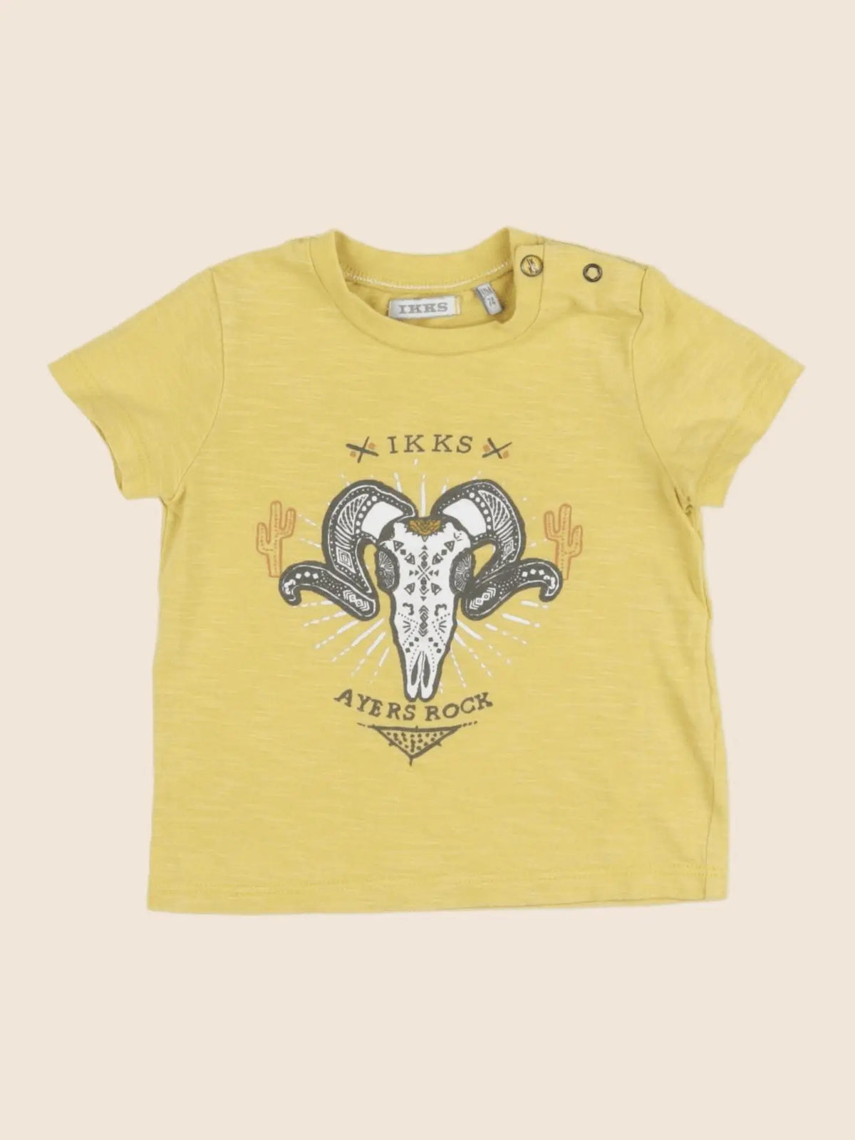 IKKS - tee-shirt jaune - 12 mois