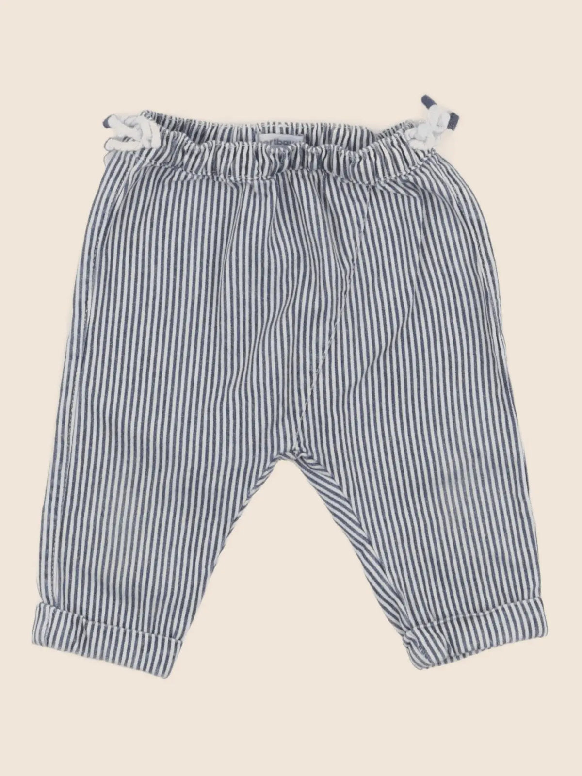 Vertbaudet - pantalon bleu - 6 mois