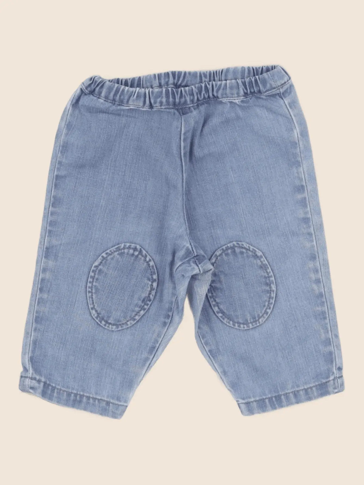 Bonton - pantalon bleu - 6 mois