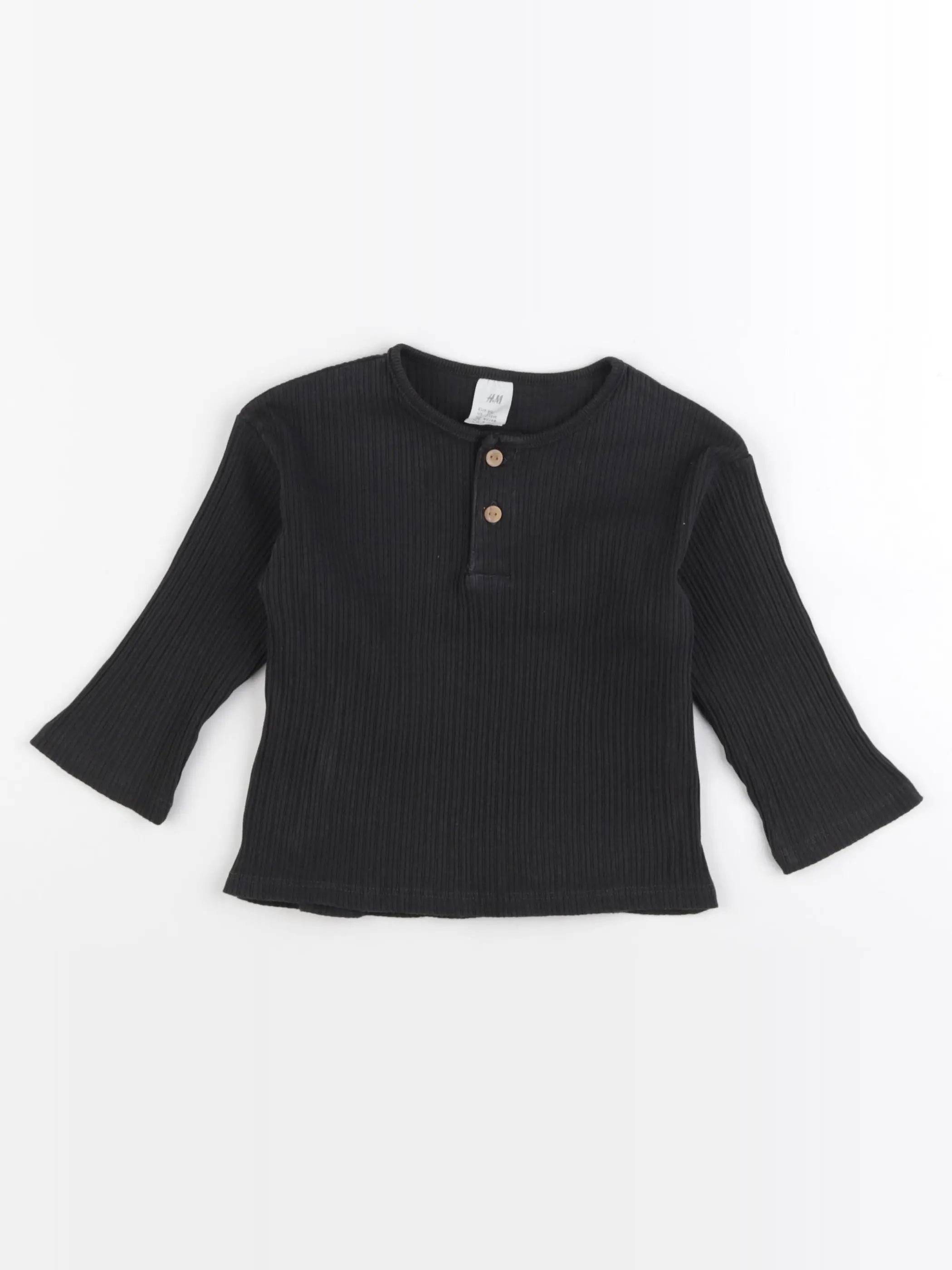 H&M - tee-shirt noir - 12 mois