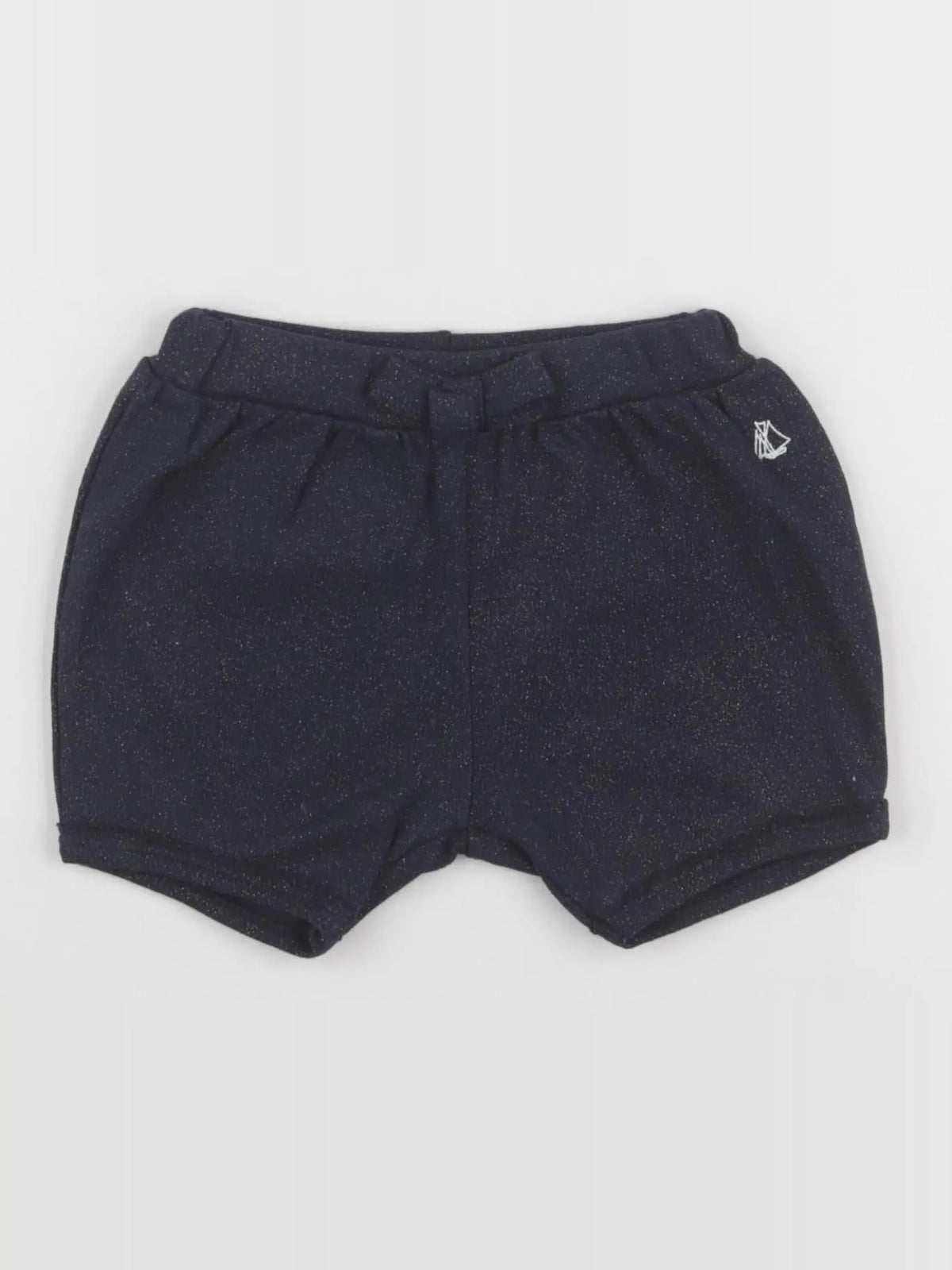 Petit Bateau - short bleu - 12 mois