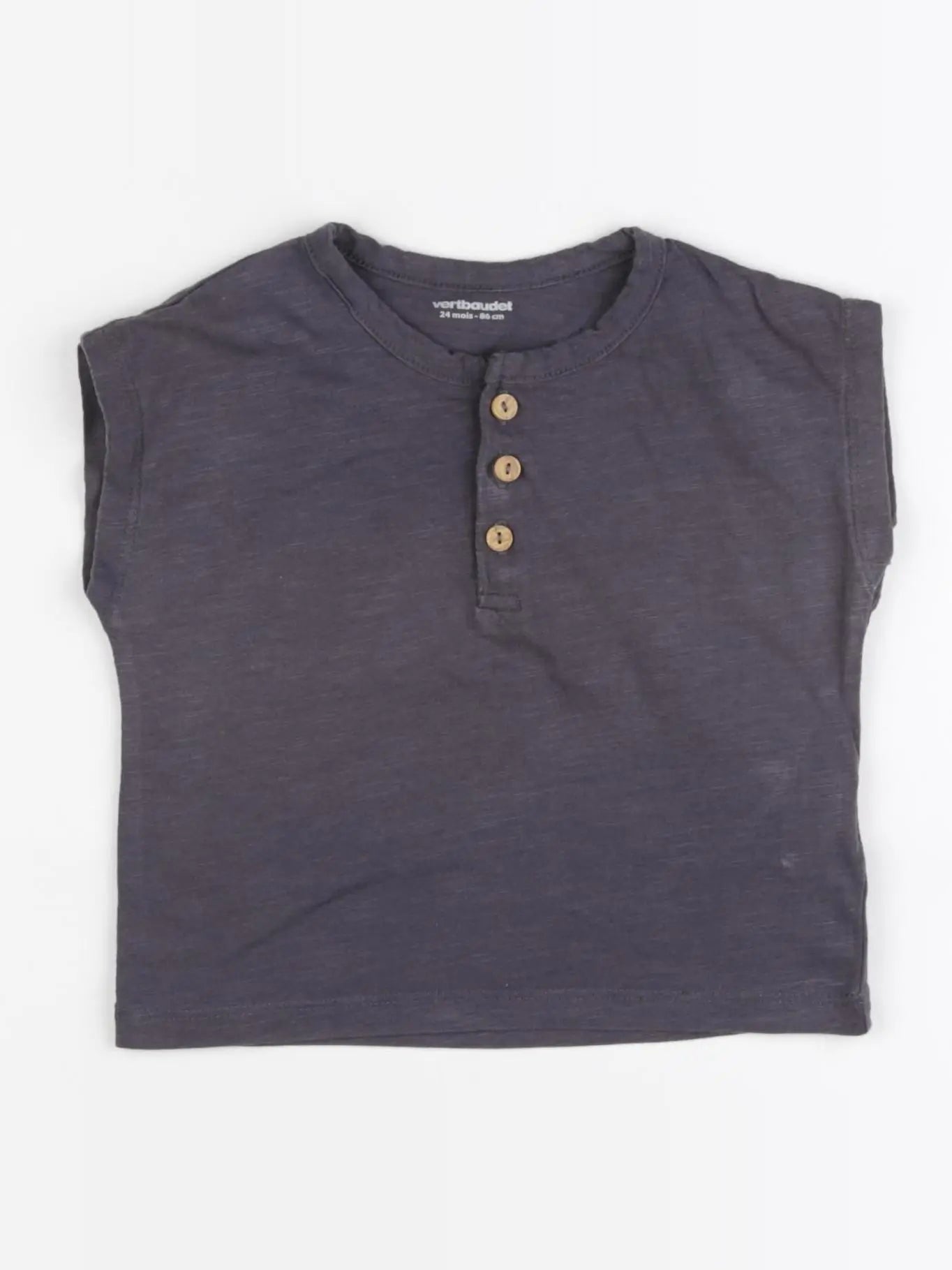 Vertbaudet - tee-shirt gris - 24 mois
