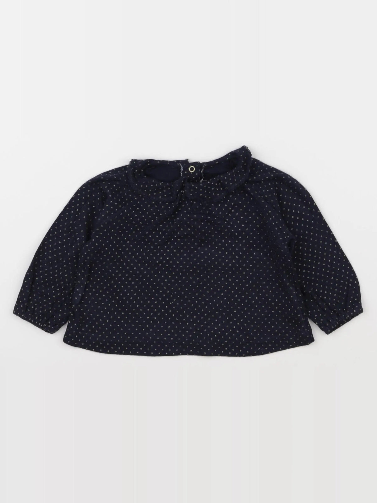 Petit Bateau - tee-shirt bleu, or - 6 mois