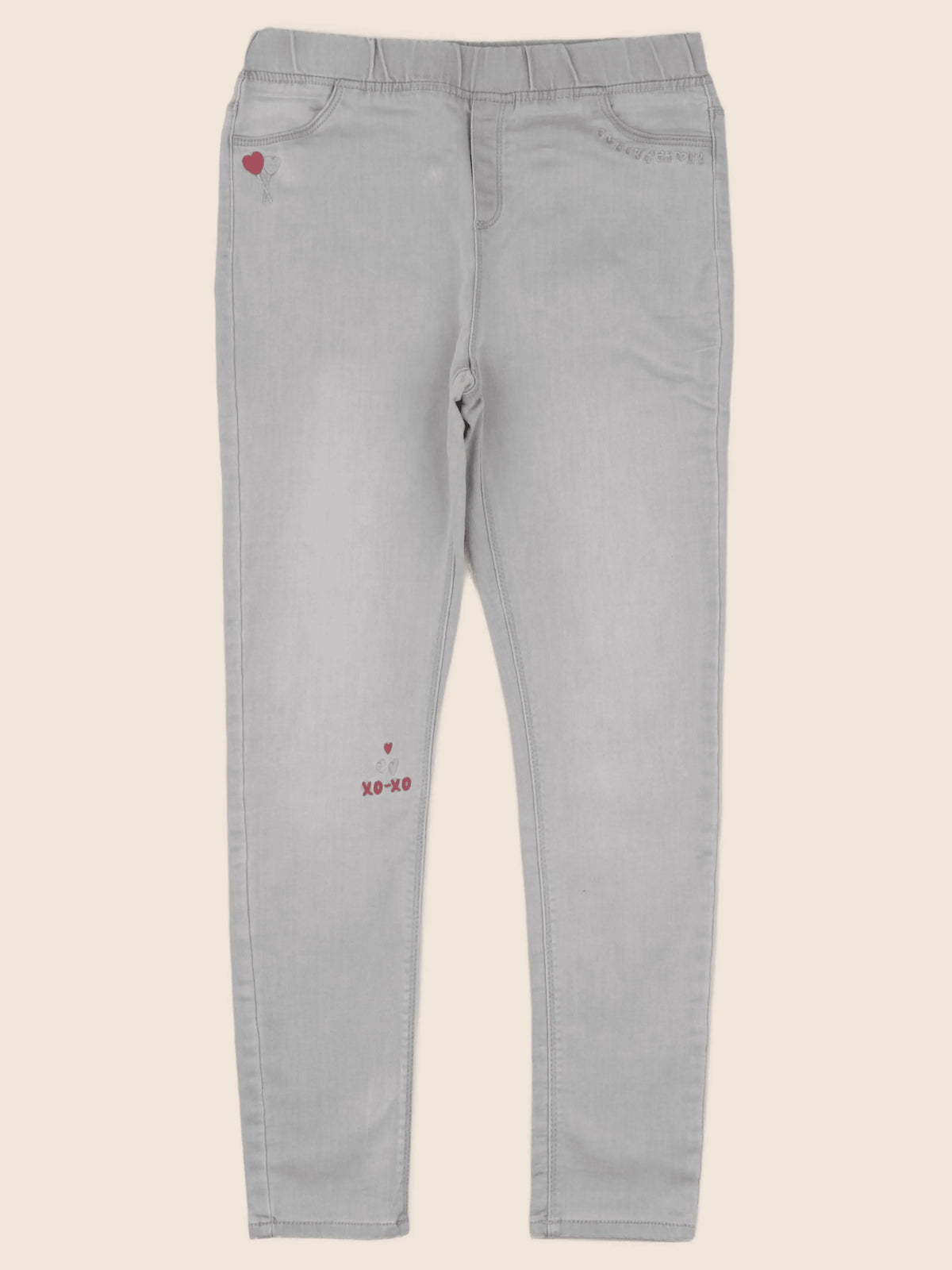 Vertbaudet - jegging gris - 14 ans